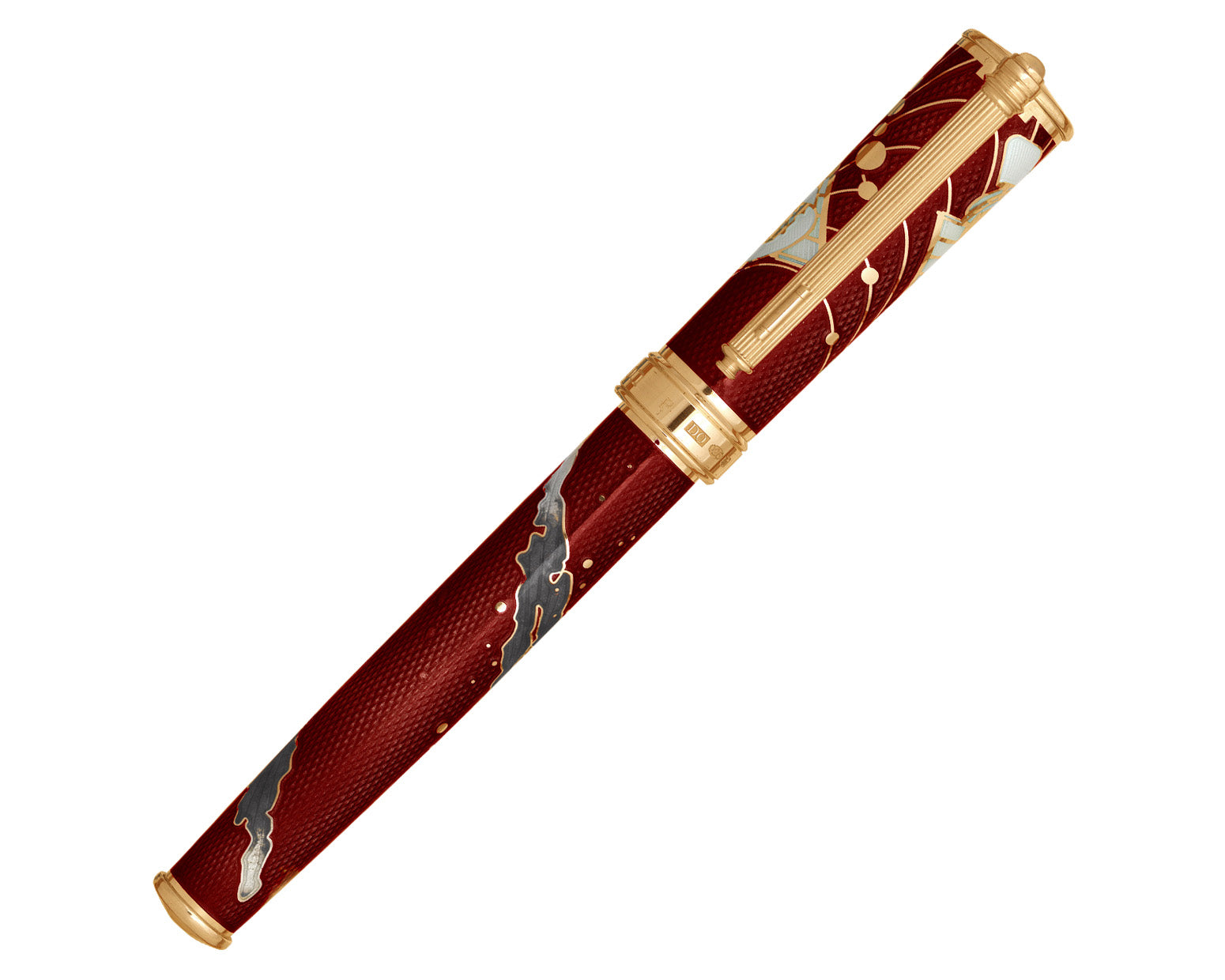 David Oscarson Edwin Hubble Rollerball Pen - Infrared with Gold Vermeil