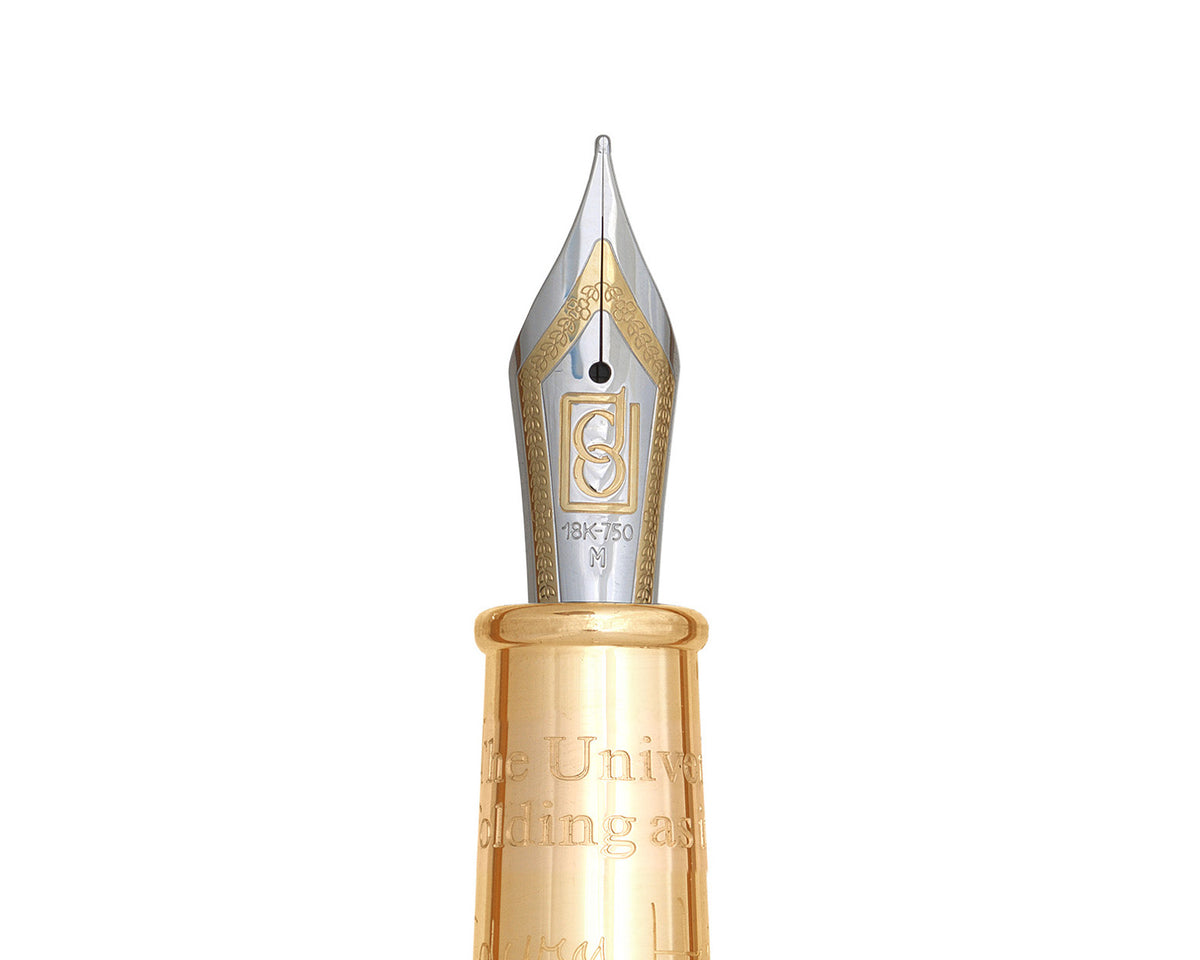 David Oscarson Edwin Hubble Fountain Pen - Infrared with Gold Vermeil
