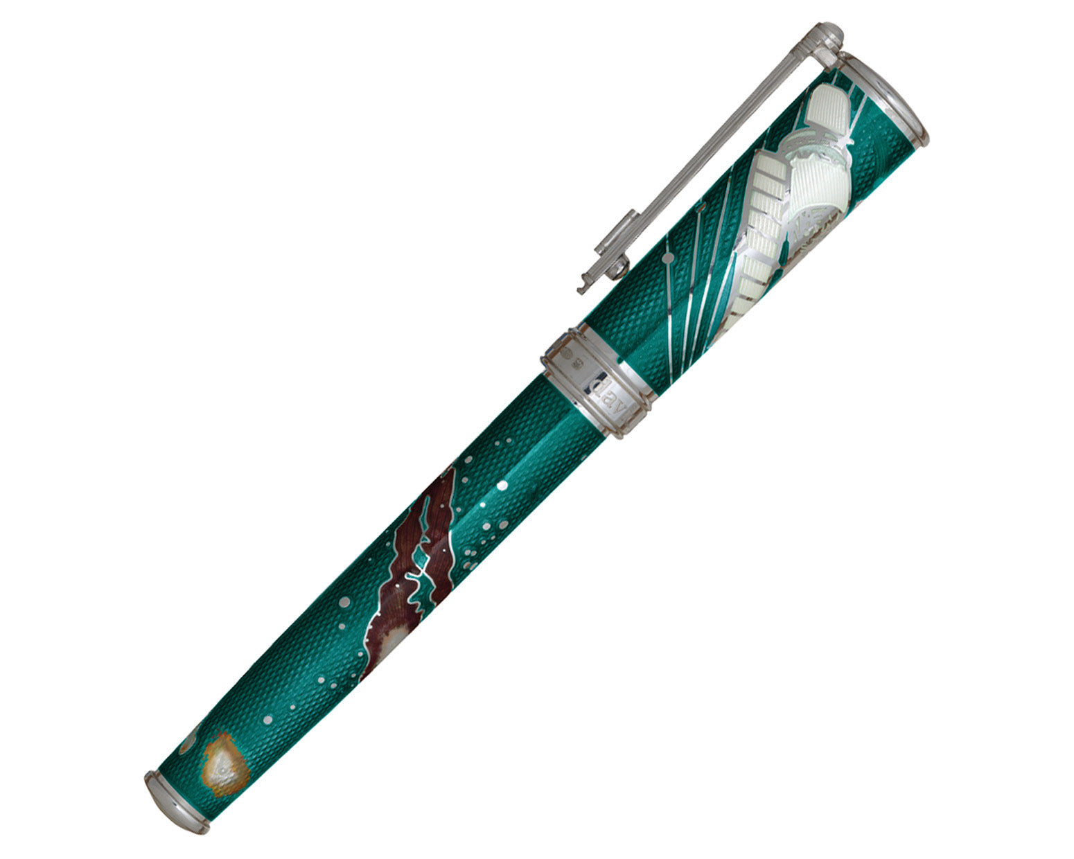 David Oscarson Edwin Hubble Rollerball Pen - Teal Dawn