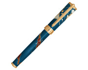 David Oscarson Edwin Hubble Rollerball Pen - Twilight Blue with Gold Vermeil