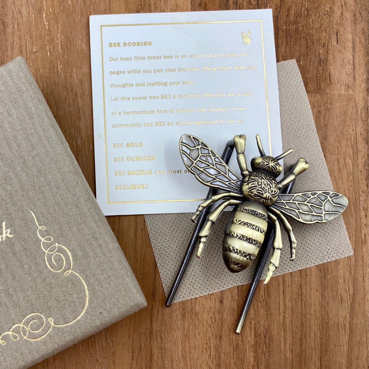 Esterbrook Bee Page Holder Brass