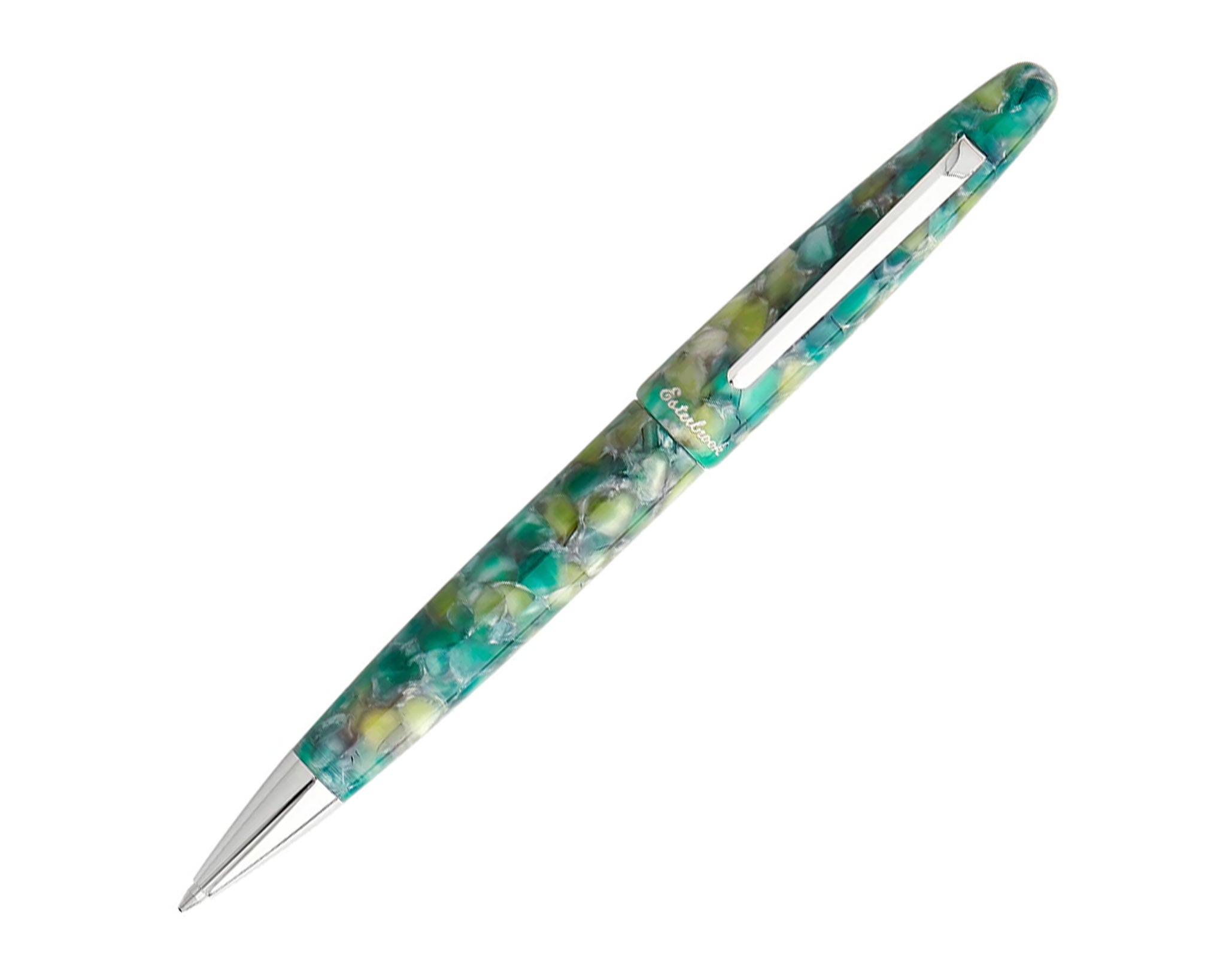 Esterbrook Estie Sea Glass Ballpoint Pen - Chrome Trim