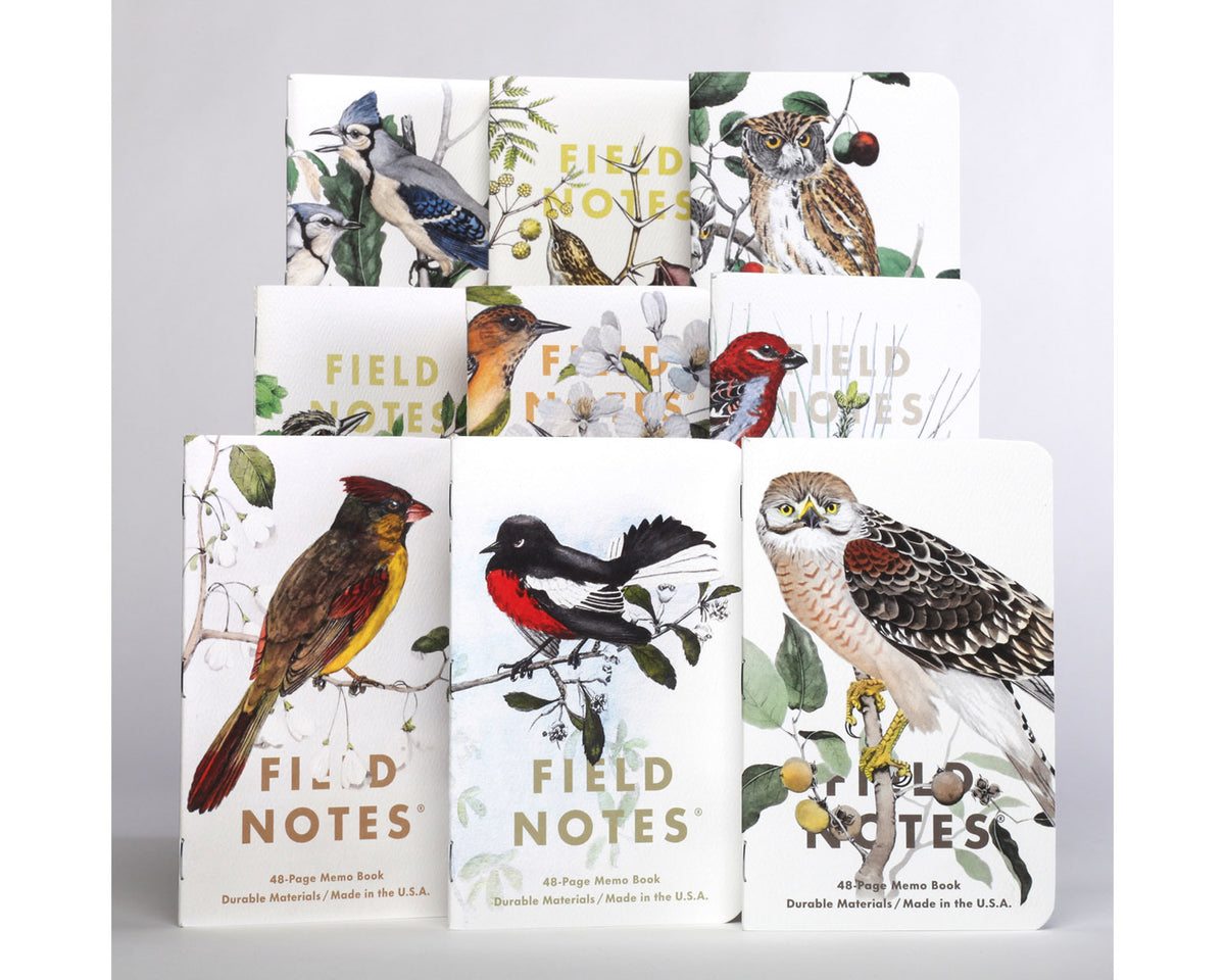 Field Notes Birds & Trees of North America Series B: Pine Grosbeak, Baltimore Oriole, Sulphurbelly Flycatcher - 3 Pack
