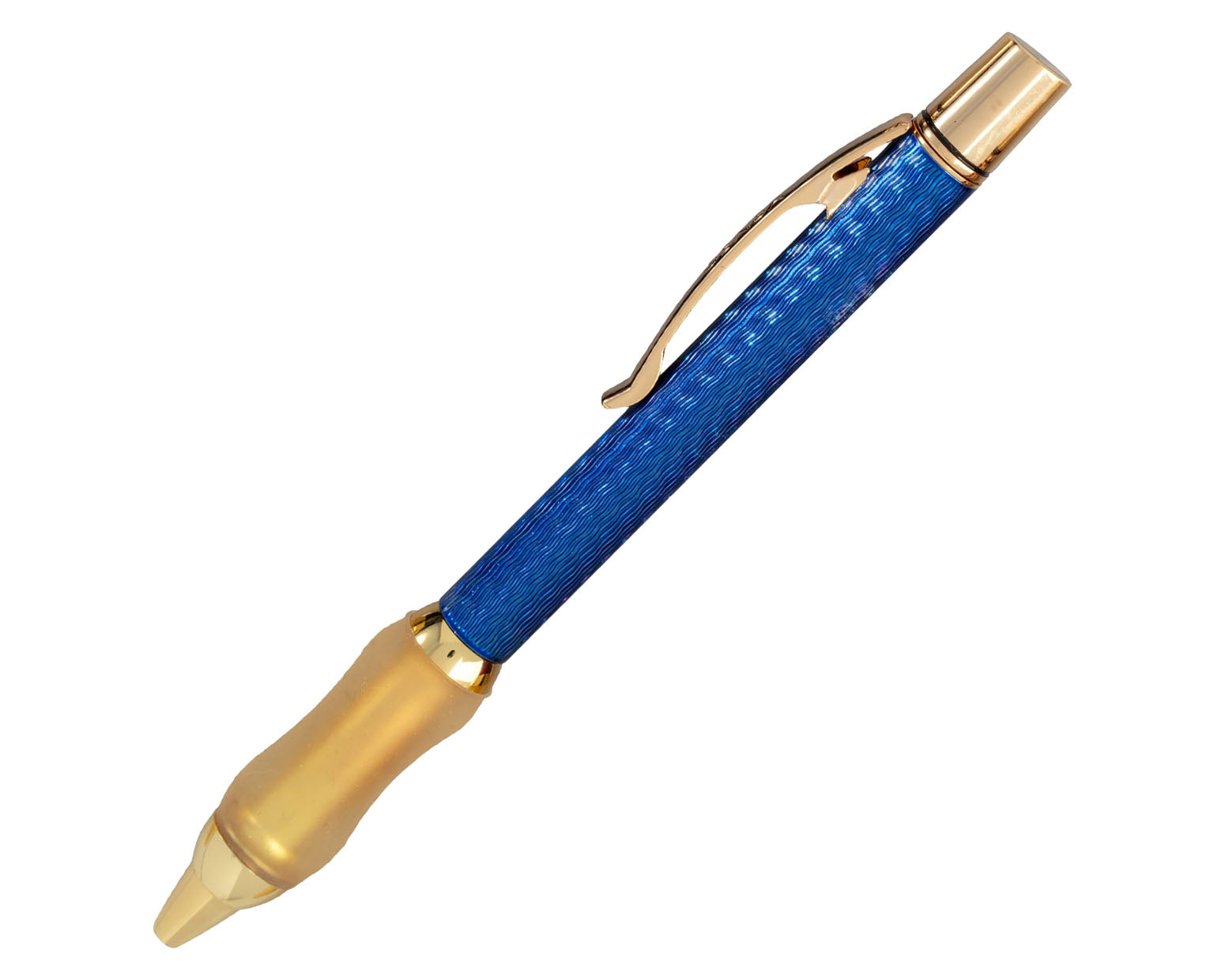 Sensa Herringbone Jewels Ballpoint Pen - Sapphire Blue