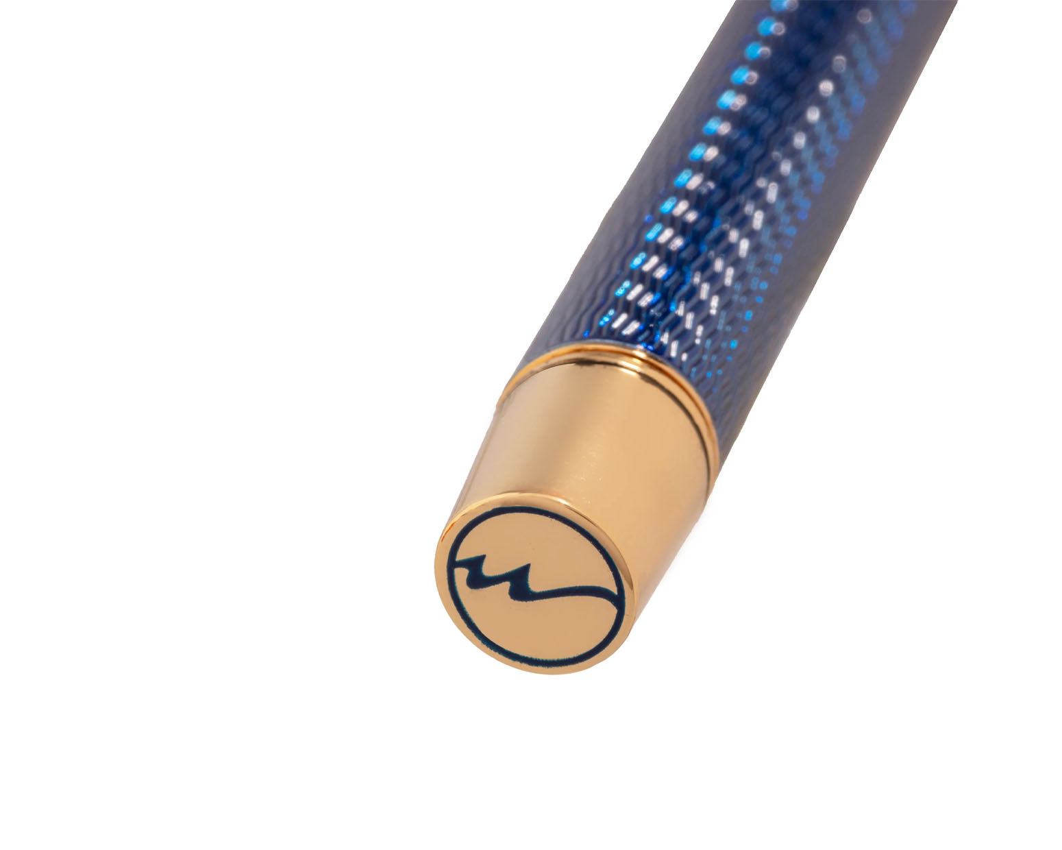 Sensa Herringbone Jewels Ballpoint Pen - Sapphire Blue