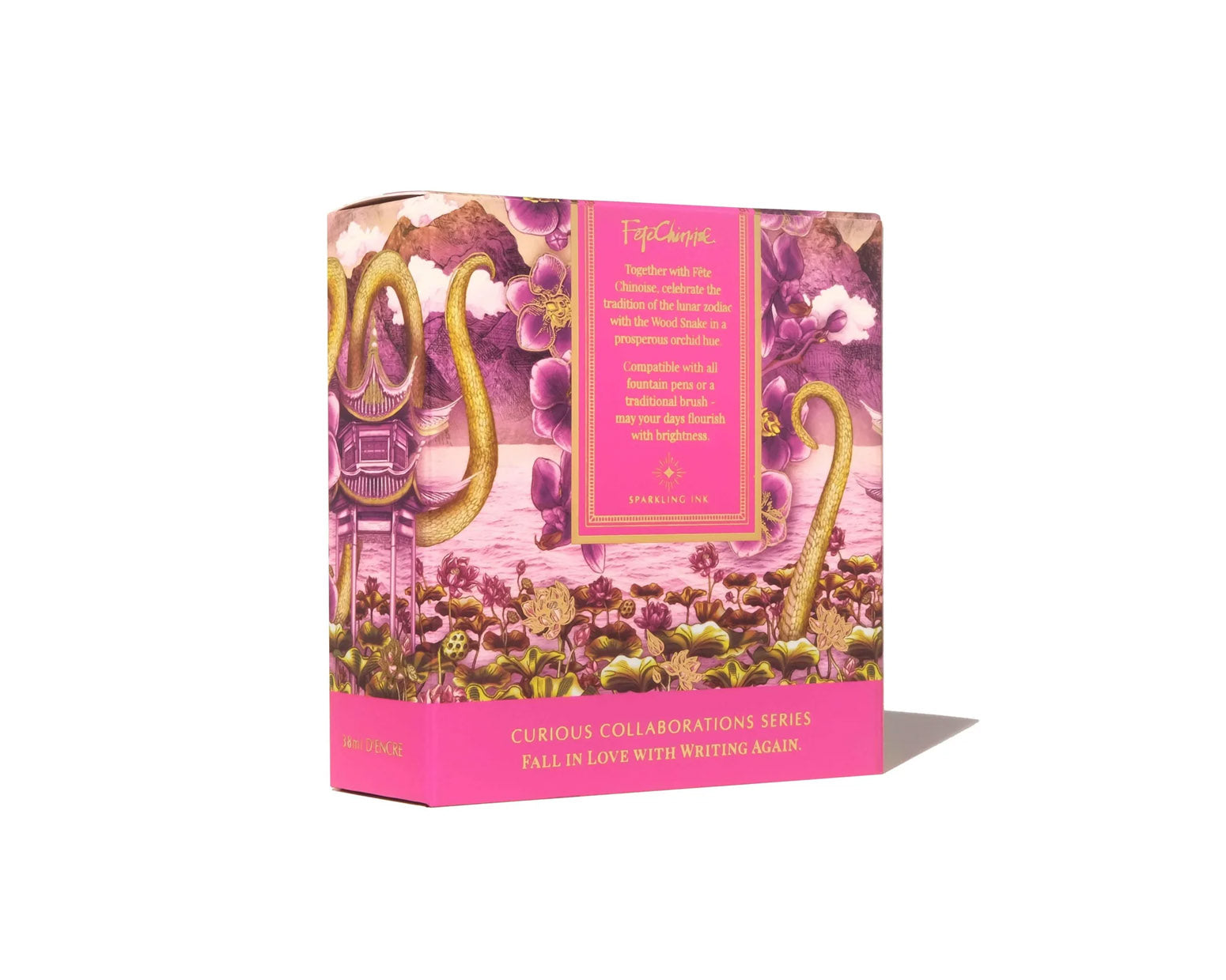 Ferris Wheel Press 38ml Bottled Ink - Serpentine Blooms/Pink