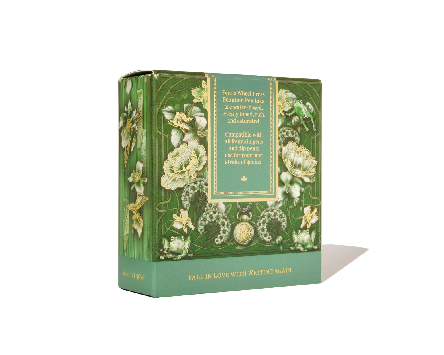 Ferris Wheel Press 38ml Bottled Ink - Book of Botany/Green