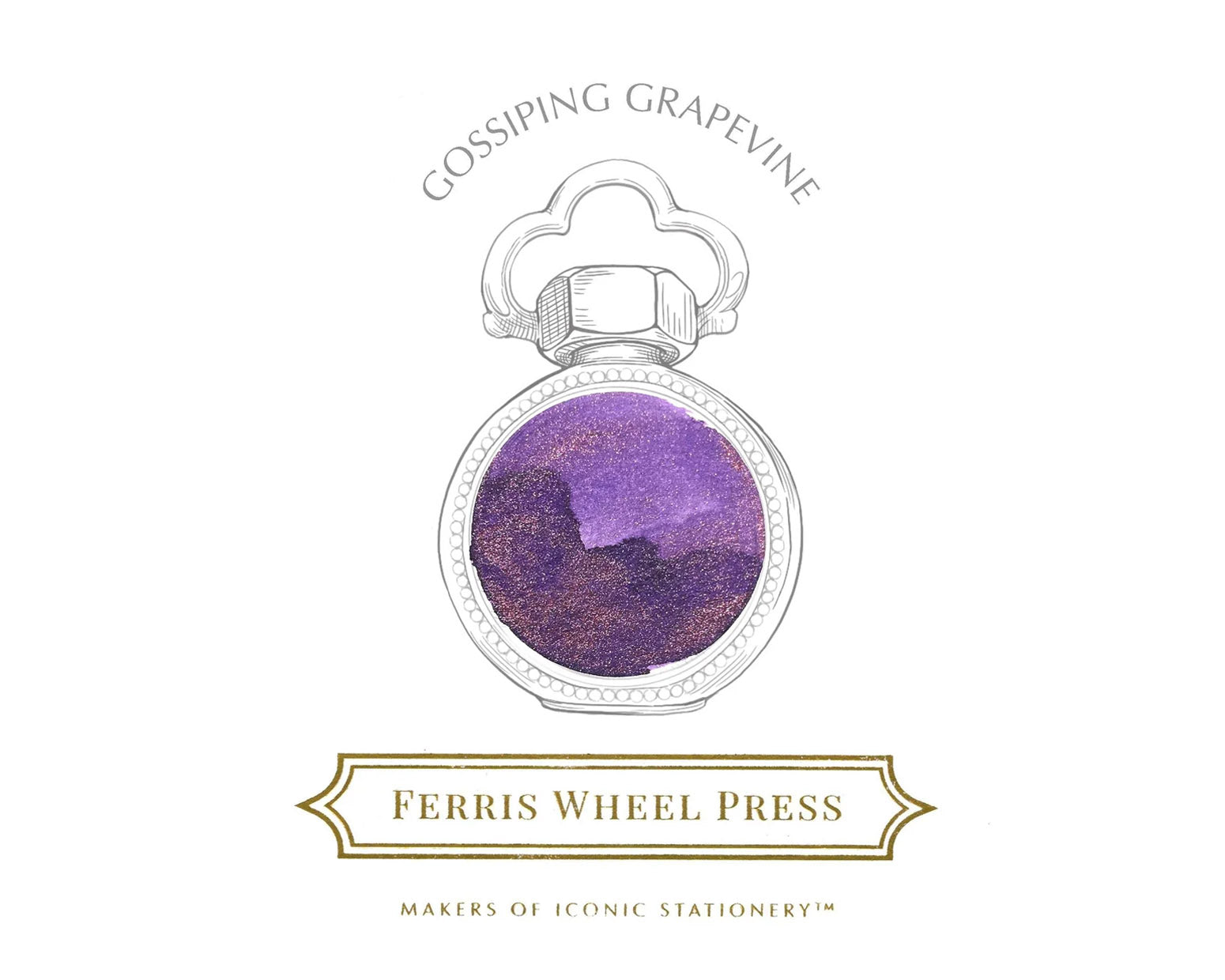 Ferris Wheel Press 38ml Bottled Ink - Gossiping Grapevine