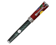 David Oscarson Take it to the Limit Rollerball Pen - Fire Red and Carbon Black
