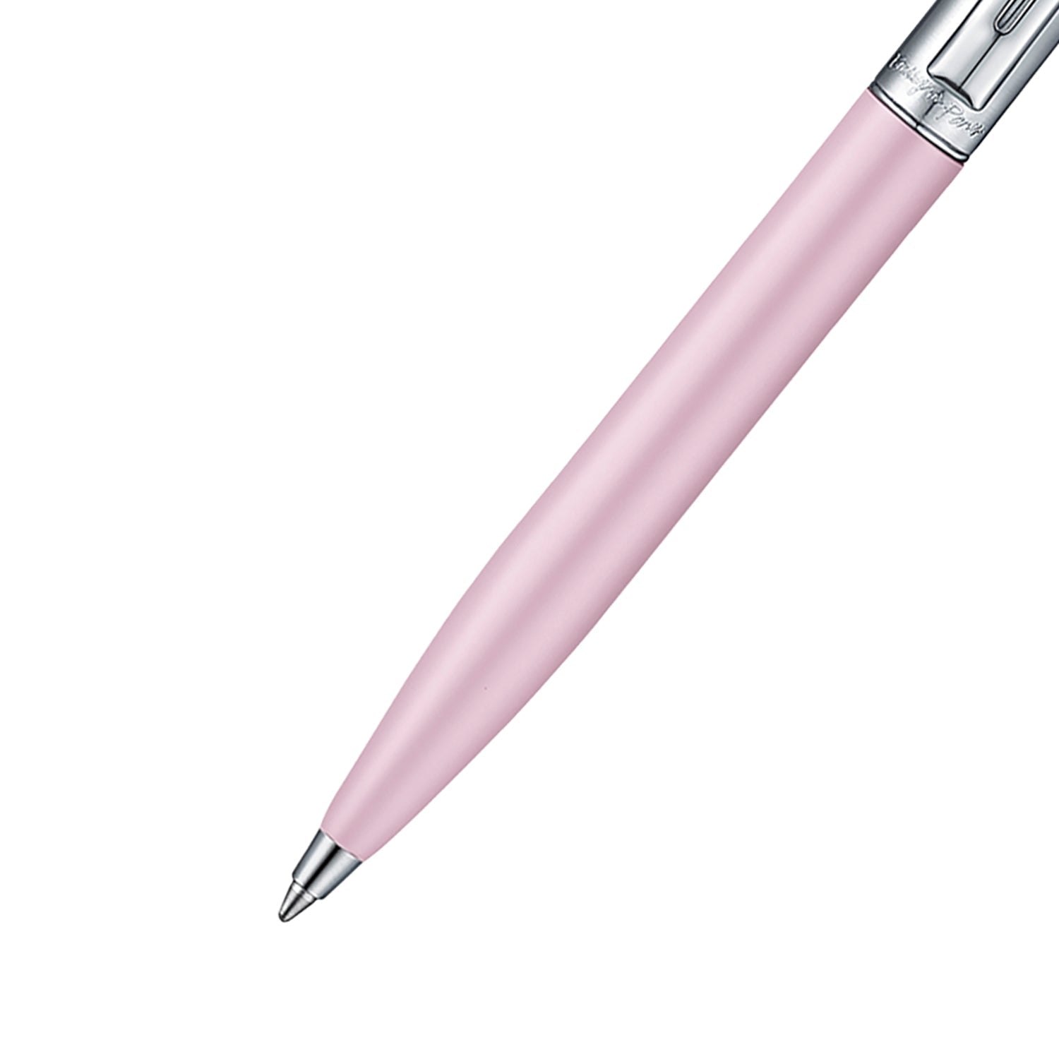 Sheaffer Emily in Paris Sentinel Pink Matte Ballpoint Pen with Chrome Trim & Full-Grain Leather Credit Card Holder Gift Set