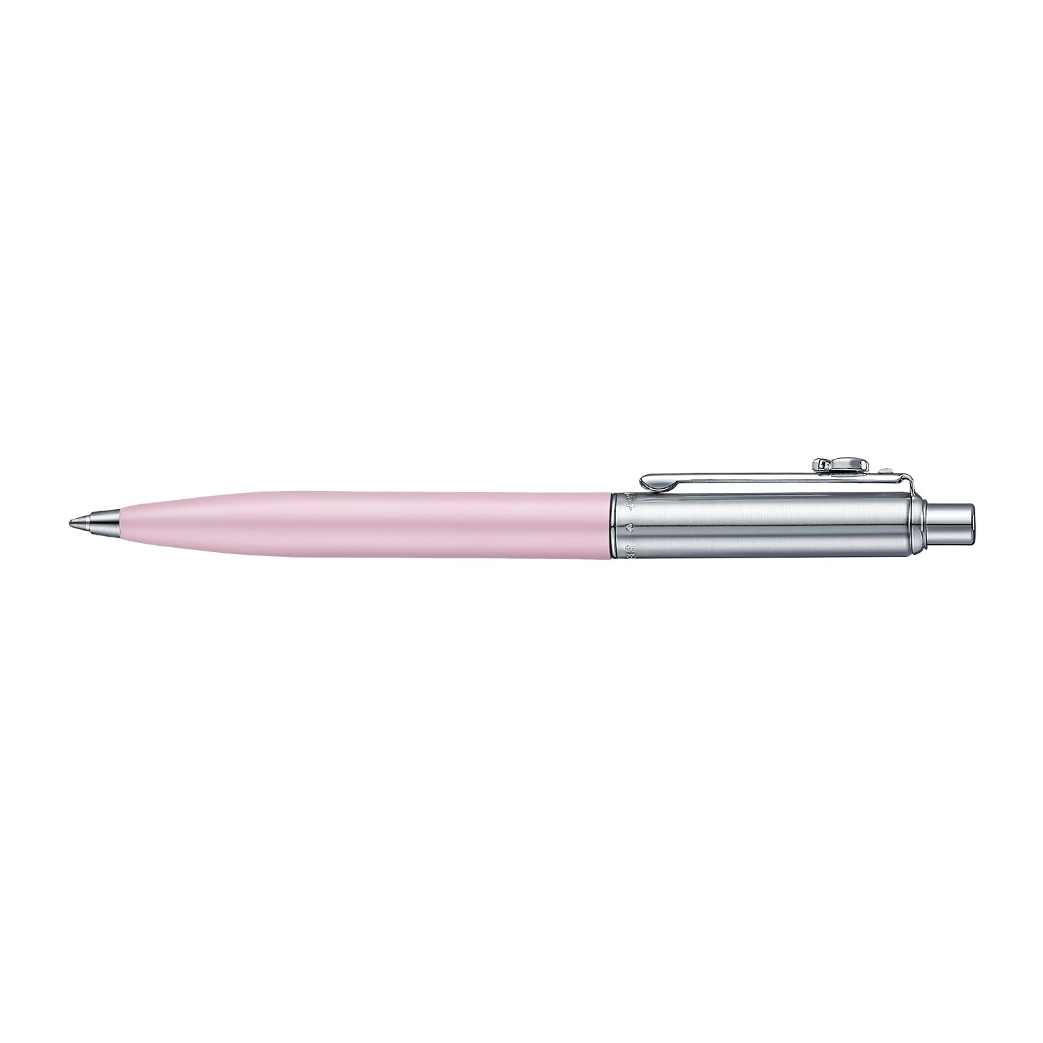 Sheaffer Emily in Paris Sentinel Pink Matte Ballpoint Pen with Chrome Trim & Full-Grain Leather Credit Card Holder Gift Set