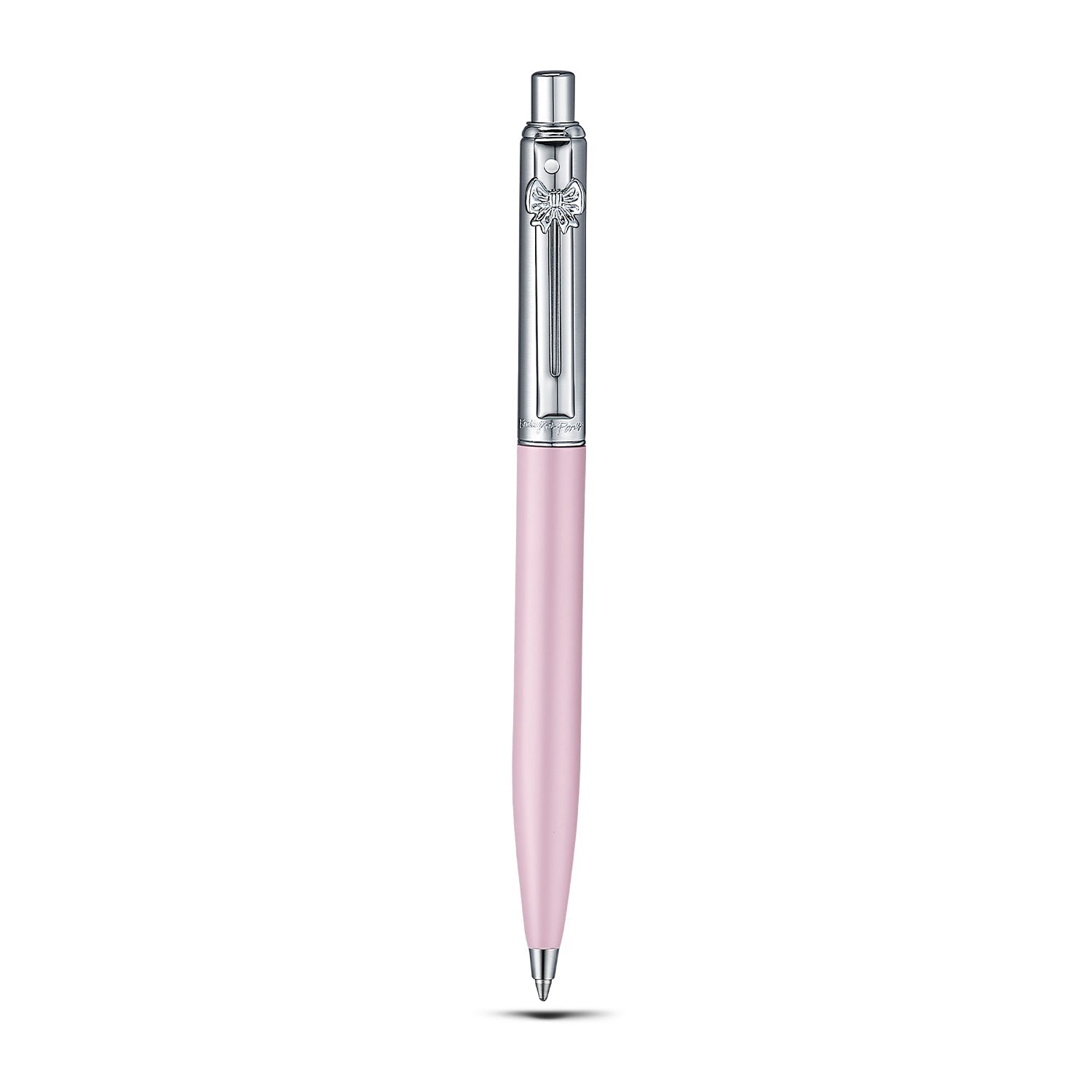 Sheaffer Emily in Paris Sentinel Pink Matte Ballpoint Pen with Chrome Trim & Small Hardbound Notebook Gift Set