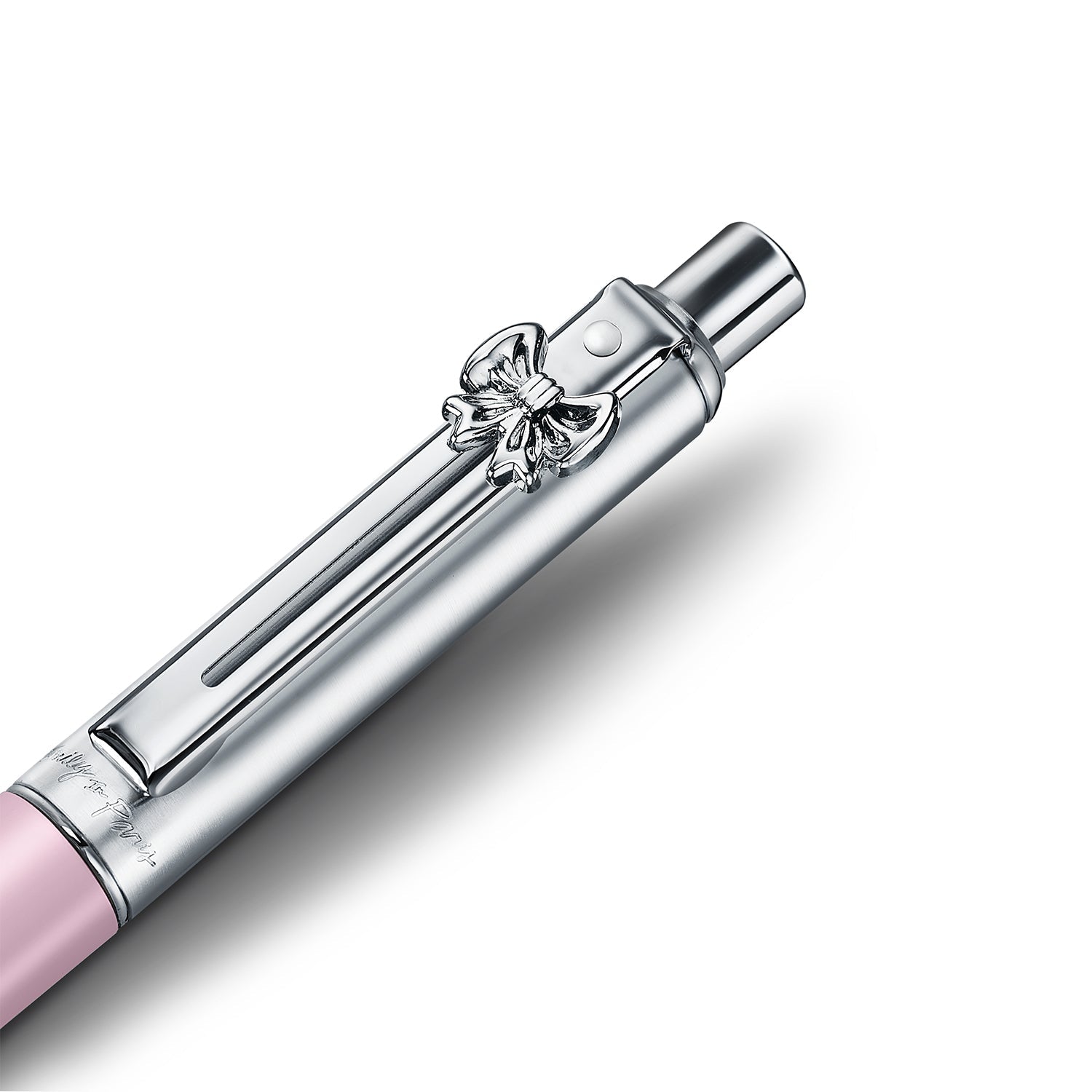 Sheaffer Emily in Paris Sentinel Pink Matte Ballpoint Pen with Chrome Trim & Small Hardbound Notebook Gift Set
