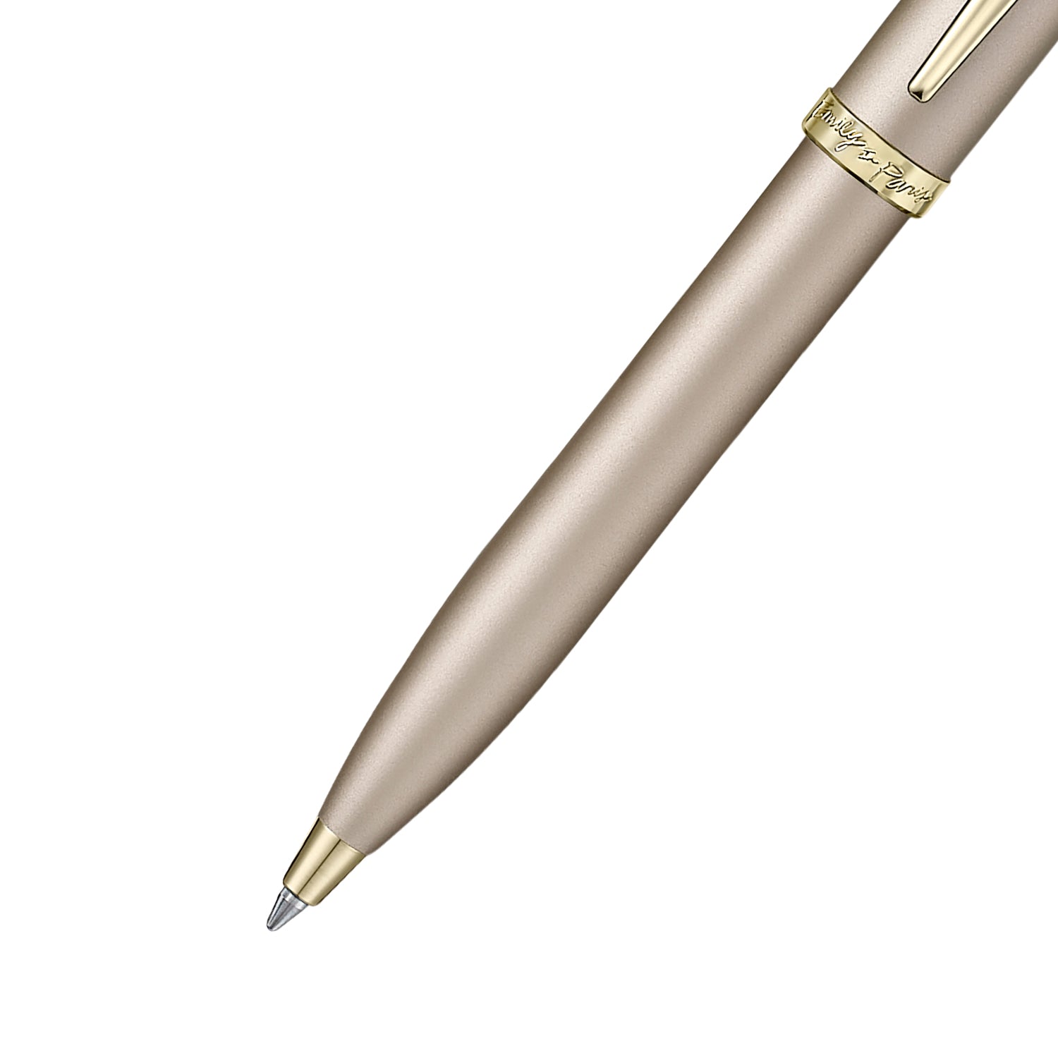 Sheaffer 100 Emily in Paris Champagne Gold Ballpoint Pen & Full-Grain Credit Card Holder Gift Set