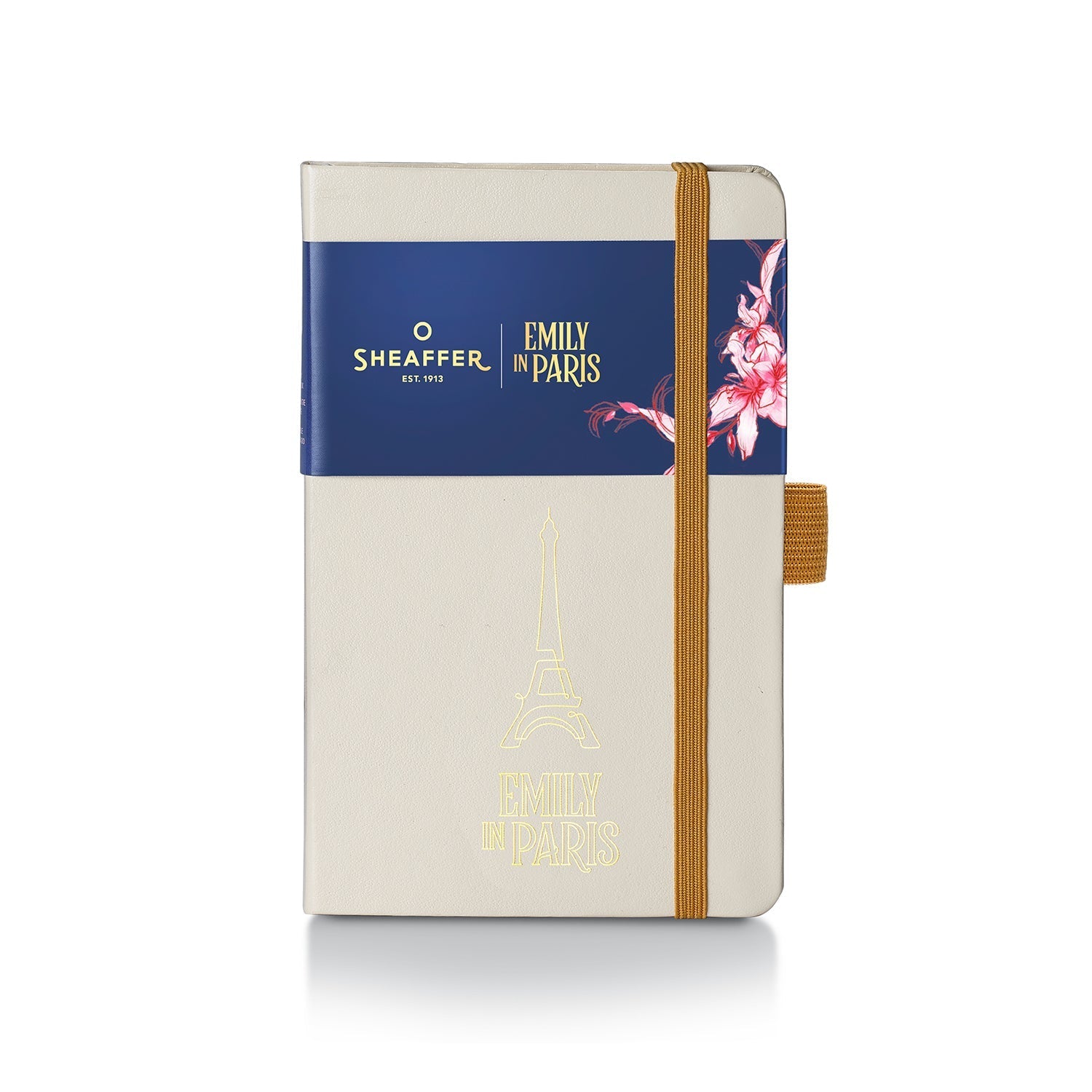 Sheaffer 100 Emily in Paris 9377 Champagne Gold Ballpoint Pen & Hardbound Small Notebook Gift Set