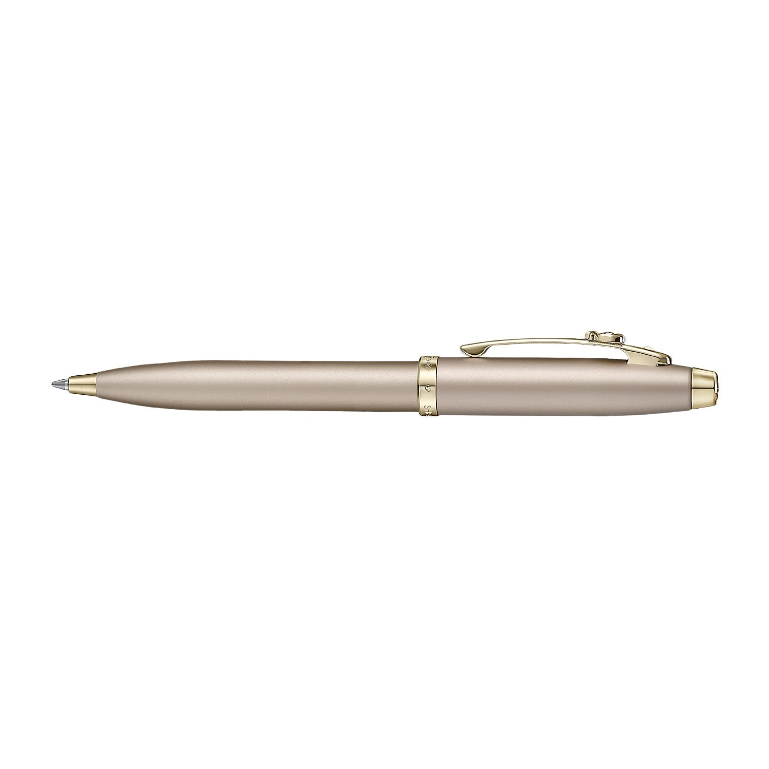 Sheaffer 100 Emily in Paris 9377 Champagne Gold Ballpoint Pen & Hardbound Small Notebook Gift Set