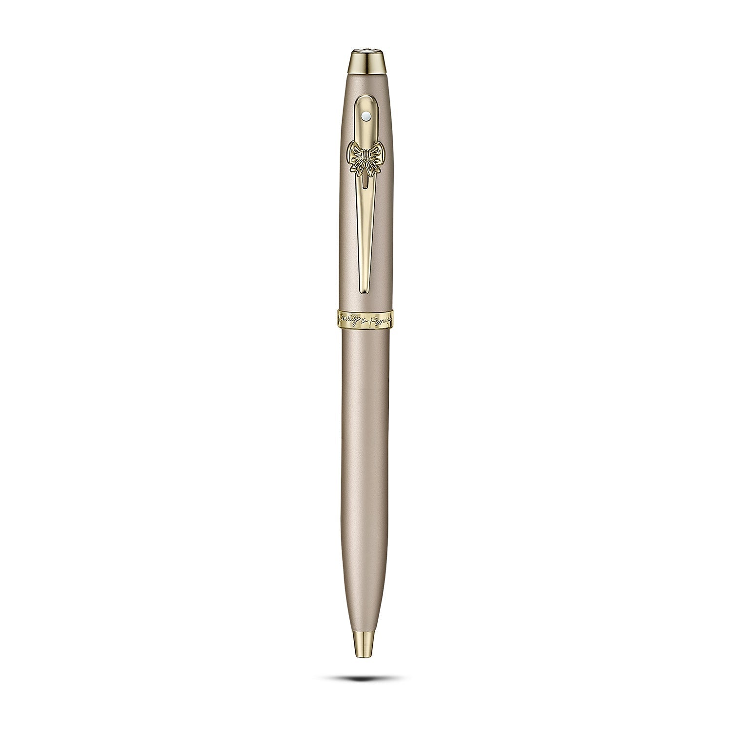Sheaffer 100 Emily in Paris 9377 Champagne Gold Ballpoint Pen & Hardbound Small Notebook Gift Set