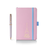 Sheaffer Emily in Paris Prelude Mini Pastel Pink Ballpoint Pen & Hardbound Small Notebook Gift Set