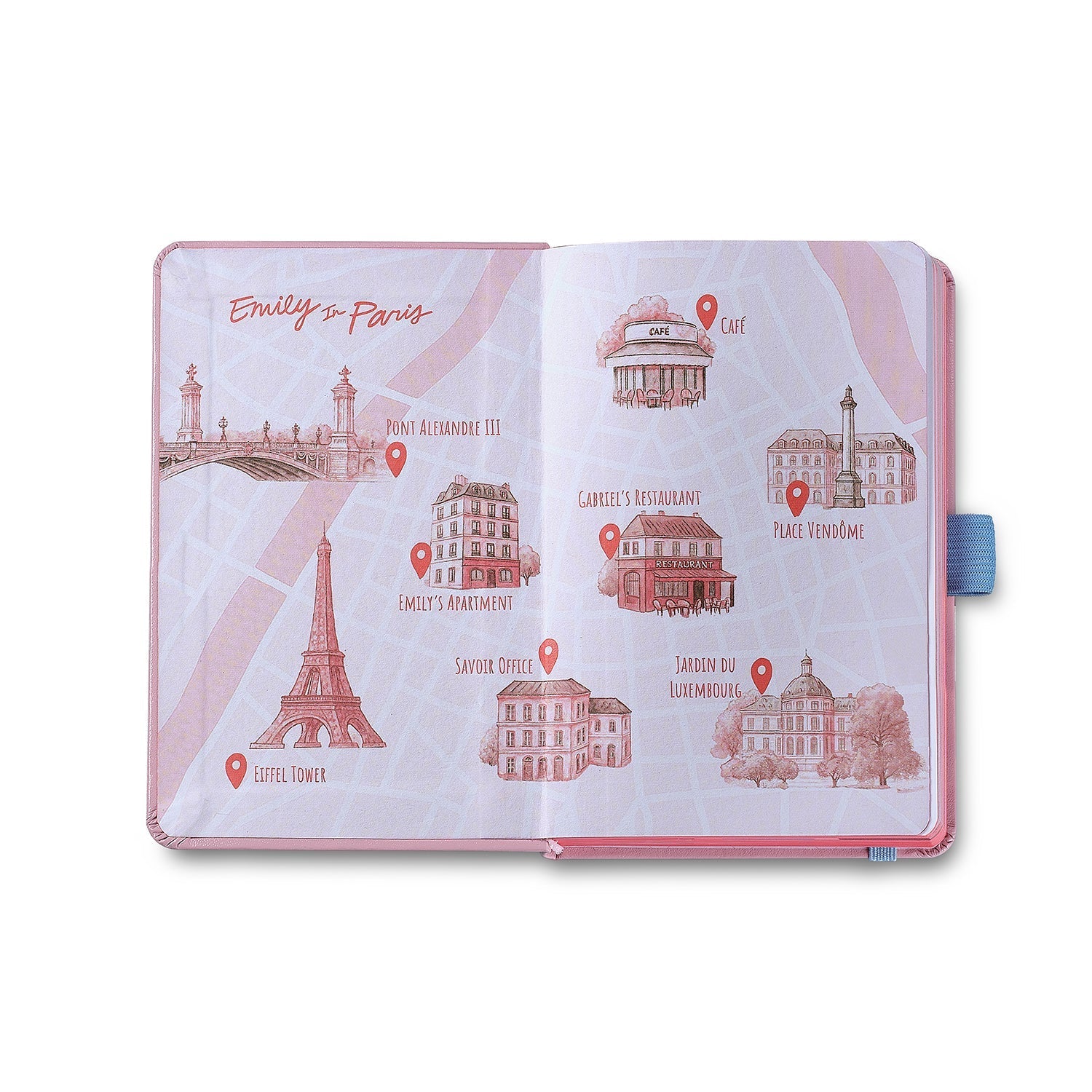 Sheaffer Emily in Paris Prelude Mini Pastel Pink Ballpoint Pen & Hardbound Small Notebook Gift Set