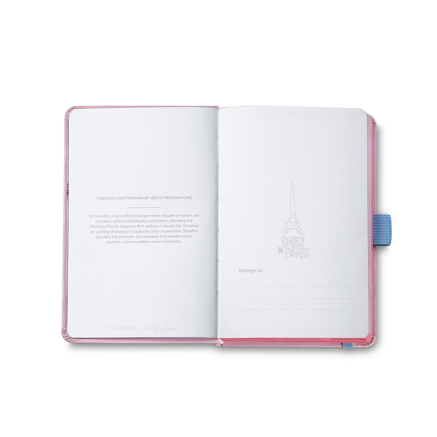 Sheaffer Emily in Paris Prelude Mini Pastel Pink Ballpoint Pen & Hardbound Small Notebook Gift Set