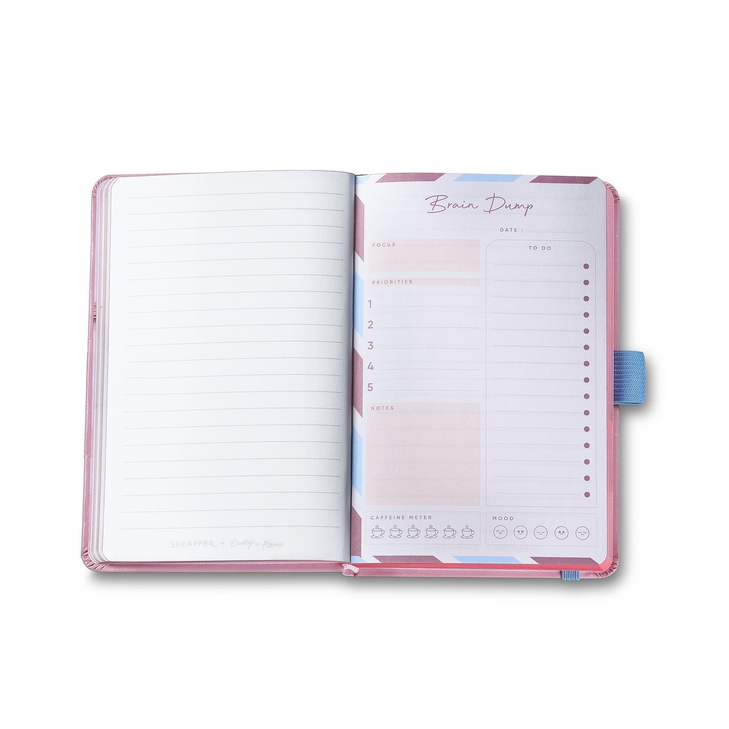 Sheaffer Emily in Paris Prelude Mini Pastel Pink Ballpoint Pen & Hardbound Small Notebook Gift Set