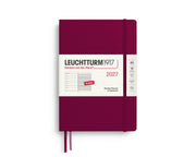 Leuchtturm1917 2027 Weekly Planner & Notebook Hardcover Medium A5 - Port Red