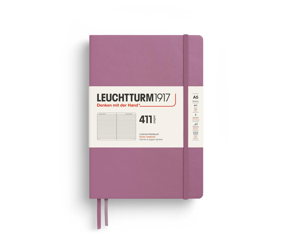 Leuchtturm1917 411 Hardcover Medium (A5) Notebook - Dusty Rose