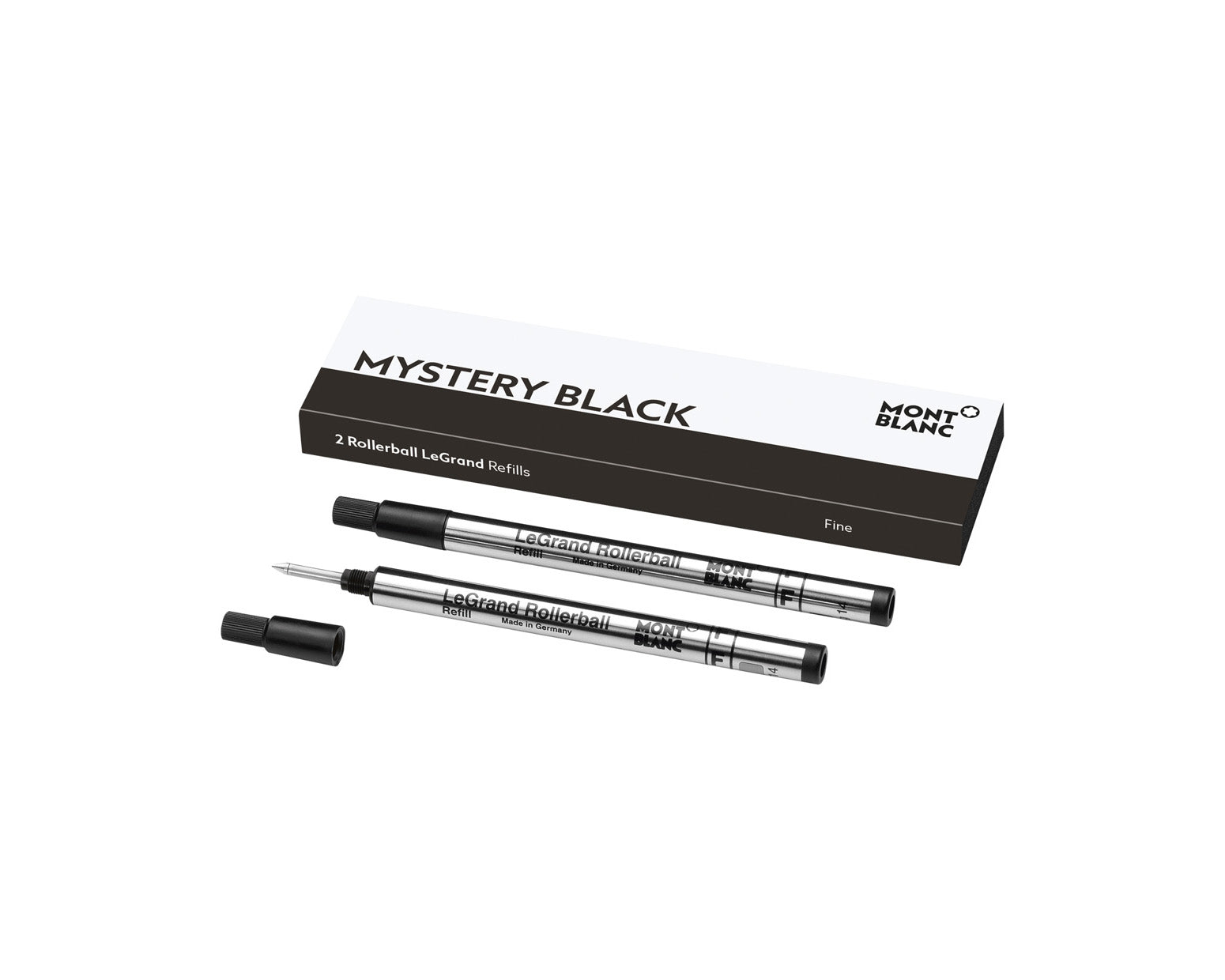 Montblanc LeGrand Rollerball Refill 2 Pack -Mystery Black Fine