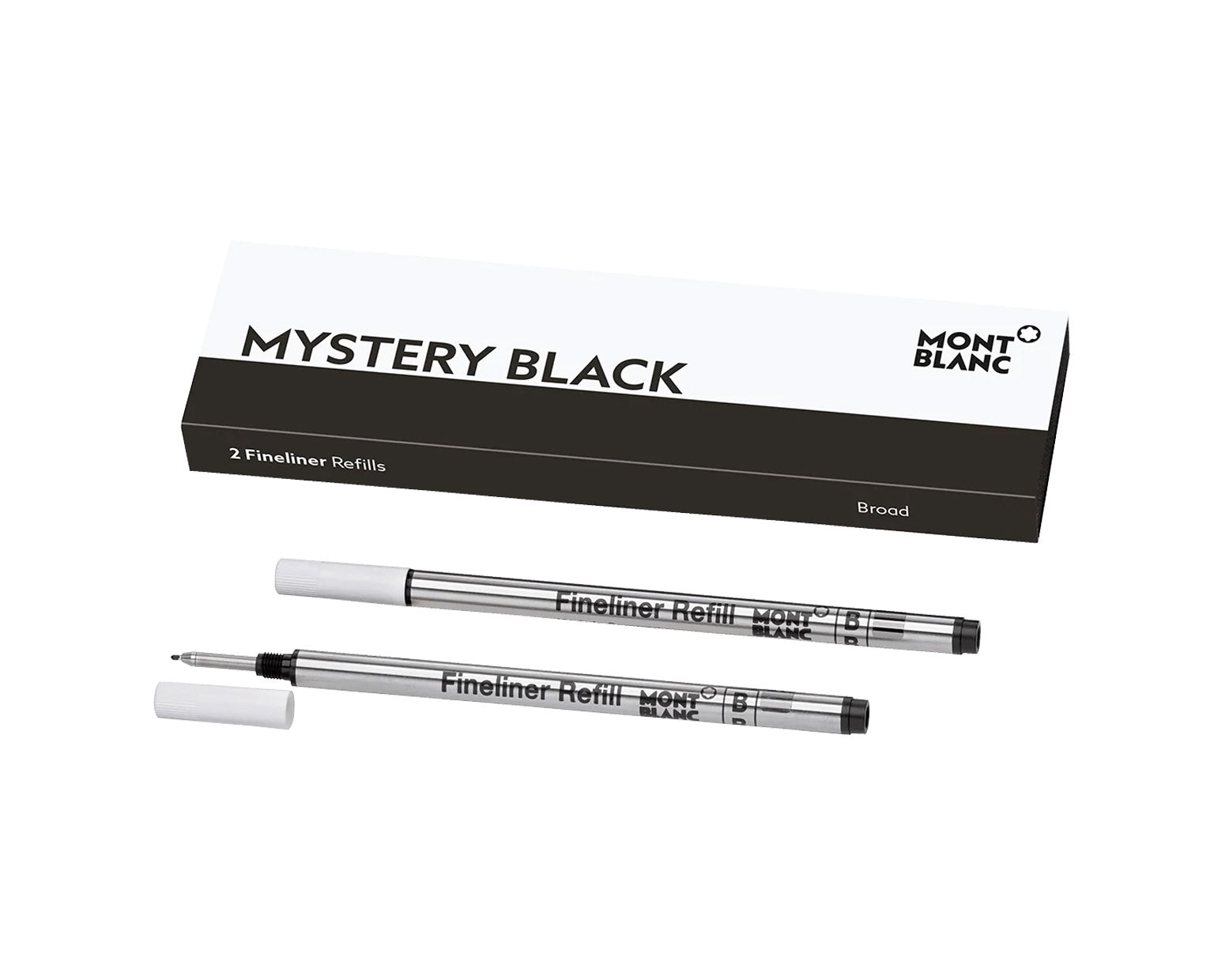 Montblanc Fineliner Refill 2 Pack - Black - Broad