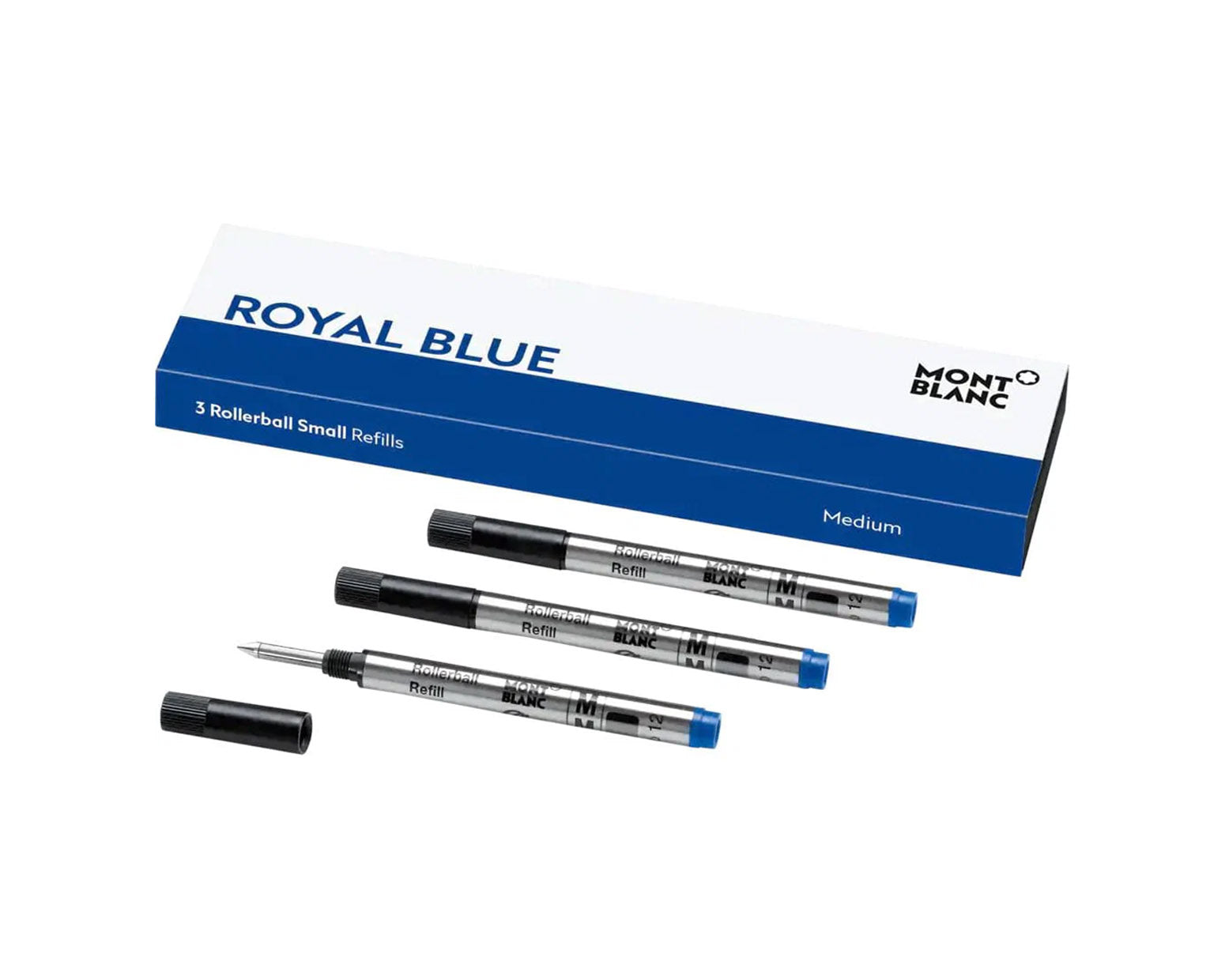 Montblanc Small RollerBall Refill 3 Pack - Royal Blue