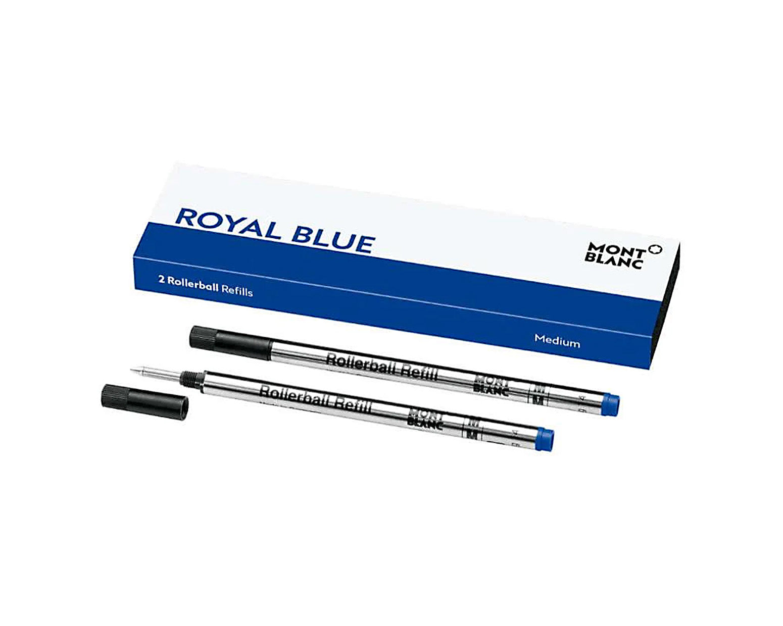 Montblanc Classique Rollerball Refill 2 Pack - Royal Blue - Medium