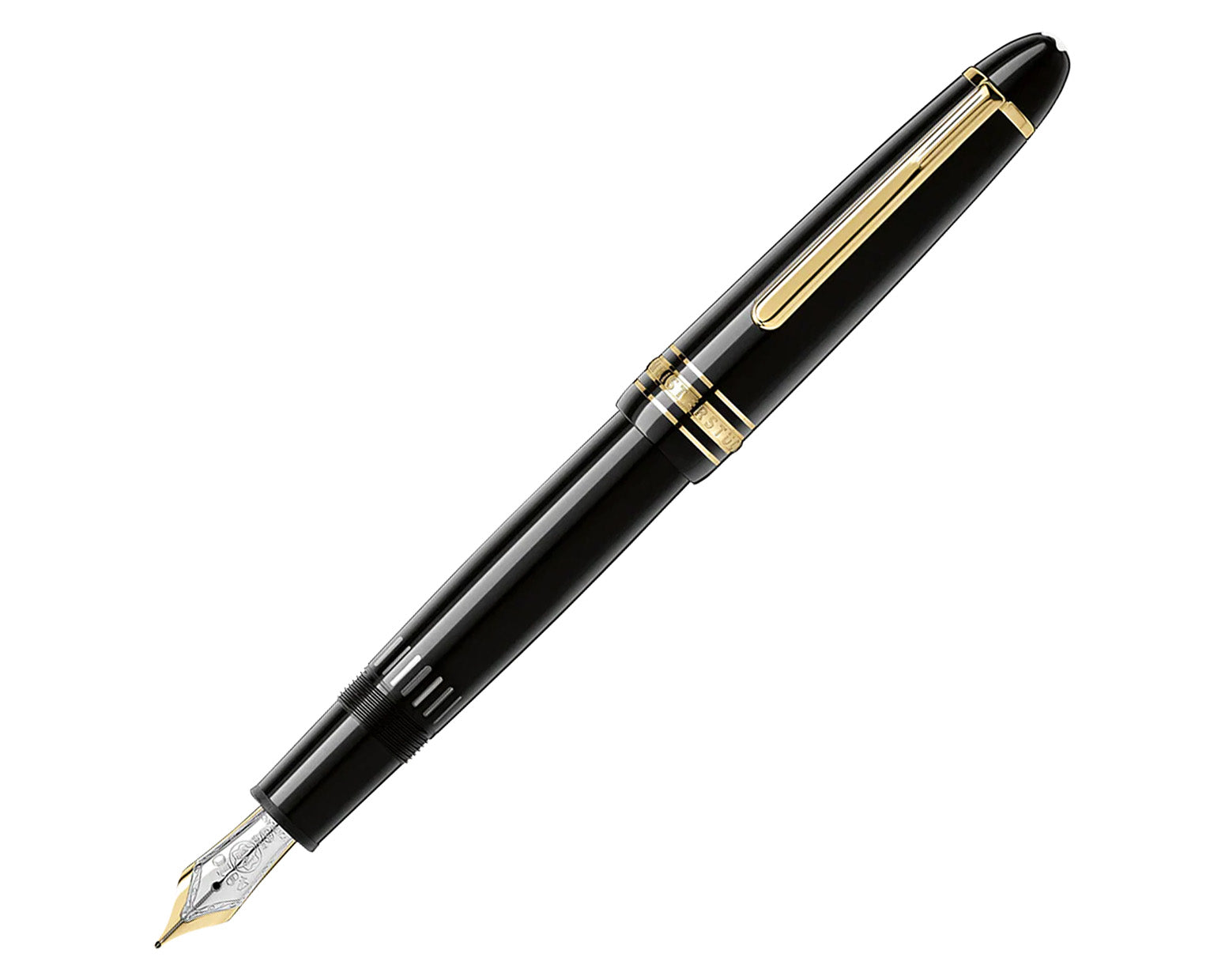Montblanc Meisterstück LeGrand Fountain Pen with Gold Trim - Black