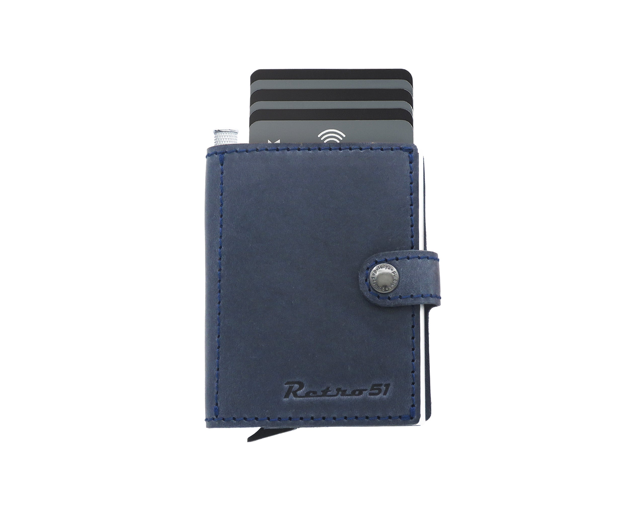 Retro51 Modern Traveler Wallet - Navy With Copper Tornado™ Elite Pen