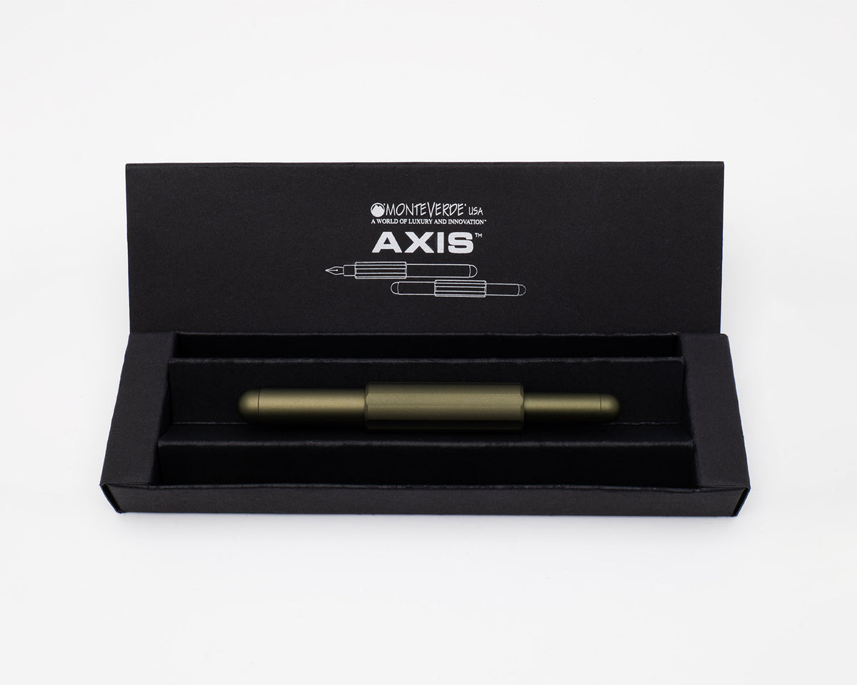 Monteverde Axis Matte Olive Fountain Pen