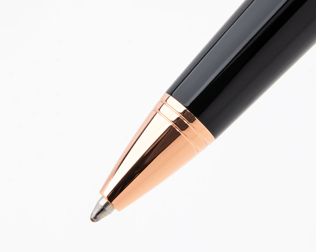 Monteverde Impressa Black with Rose Gold Trim Ballpoint Pen