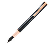 Monteverde Impressa Black with Rose Gold Trim Fountain Pen