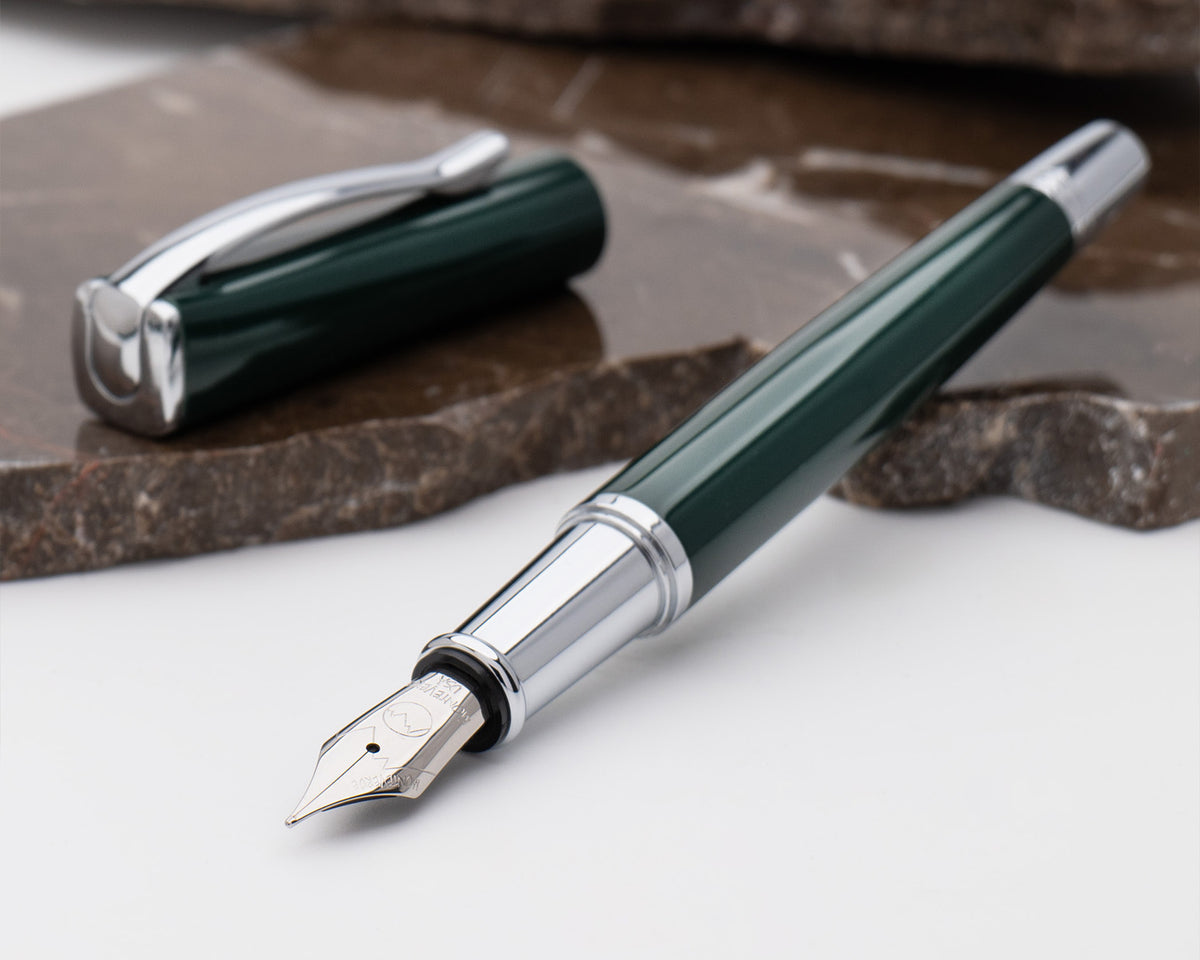 Monteverde Impressa Green with Chrome Trim Fountain Pen