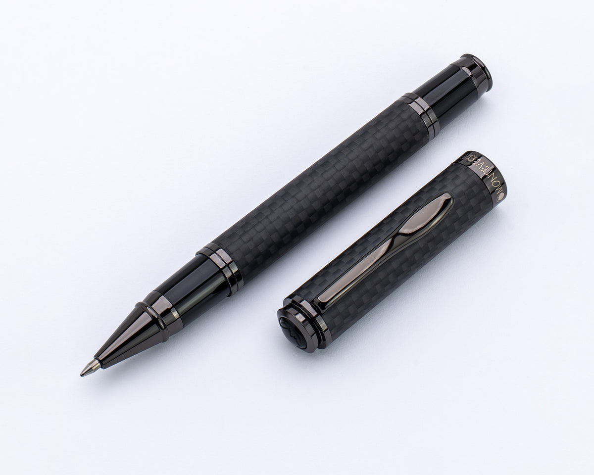 Monteverde Innova Matte Carbon Fiber Rollerball Pen with Gunmetal Trim