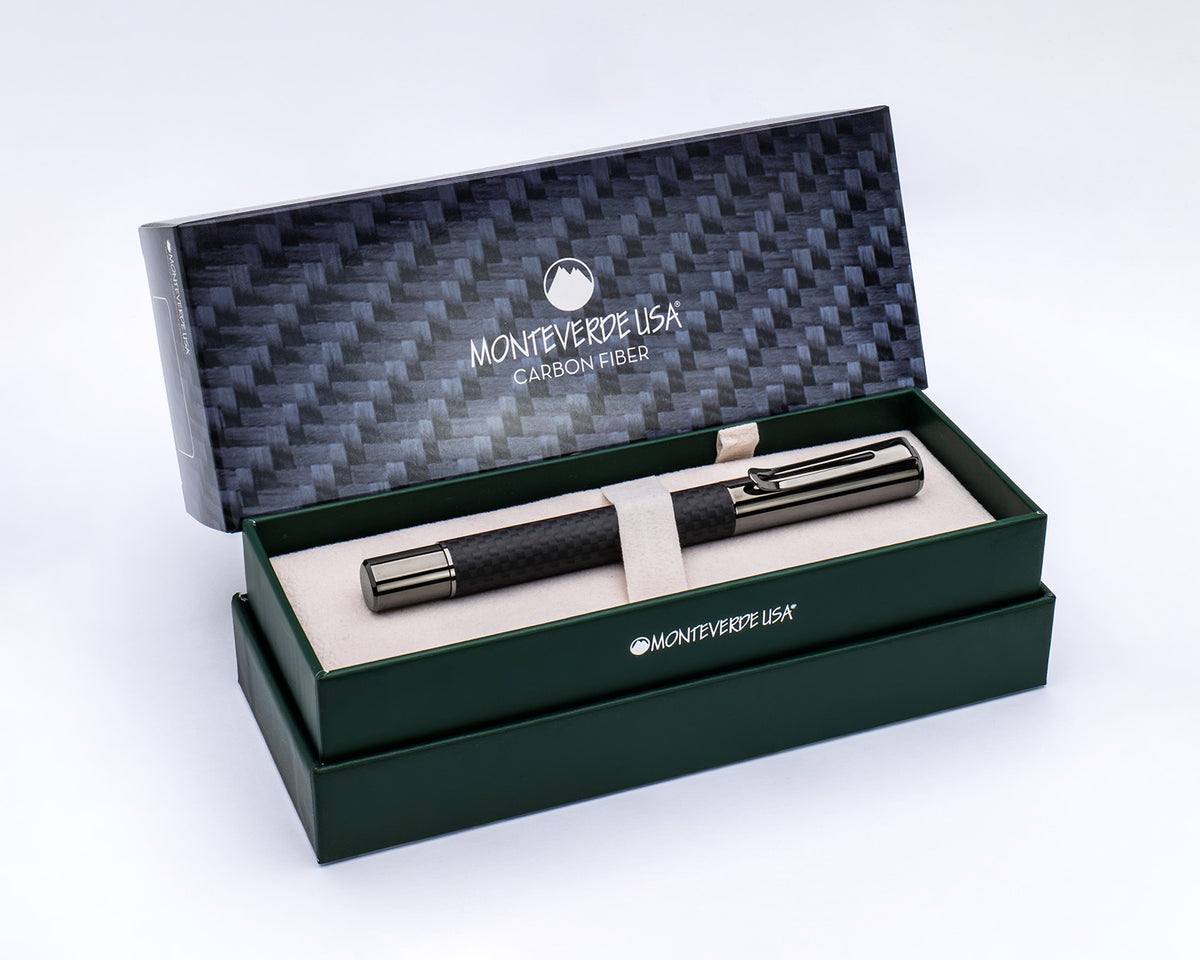 Monteverde Ritma Matte Carbon Fiber Fountain Pen