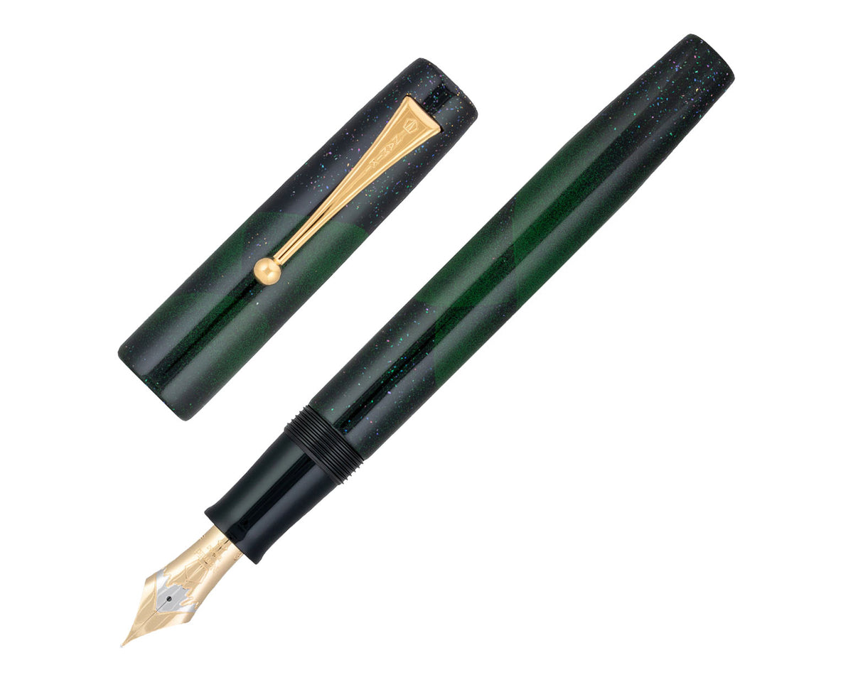Namiki Aya Tokiwa-Evergreen Green Fountain Pen - 18K Nib
