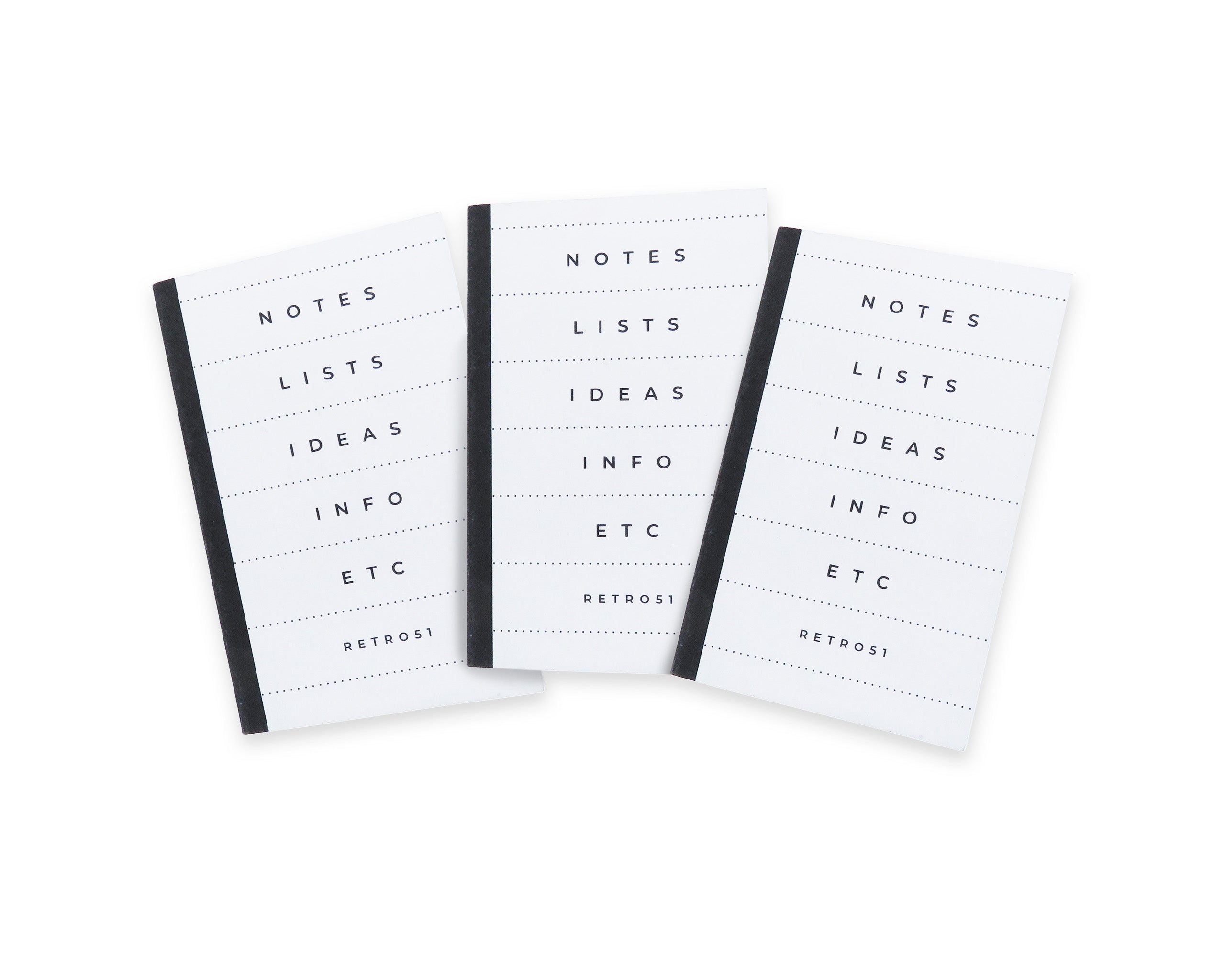 Retro51 Modern Traveler Mini Notepad Refills 3 Pack