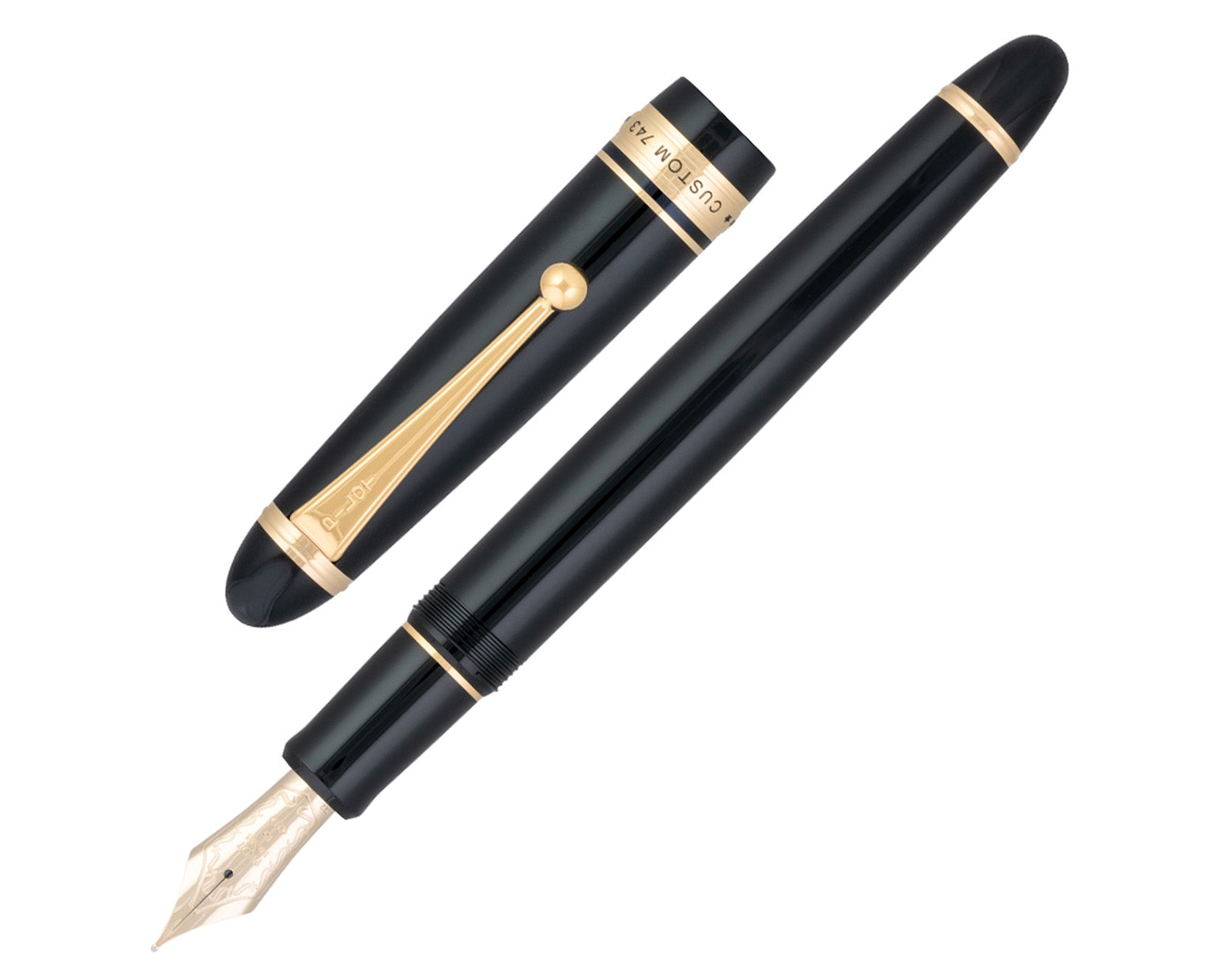 Pilot Custom 743 Black Fountain Pen