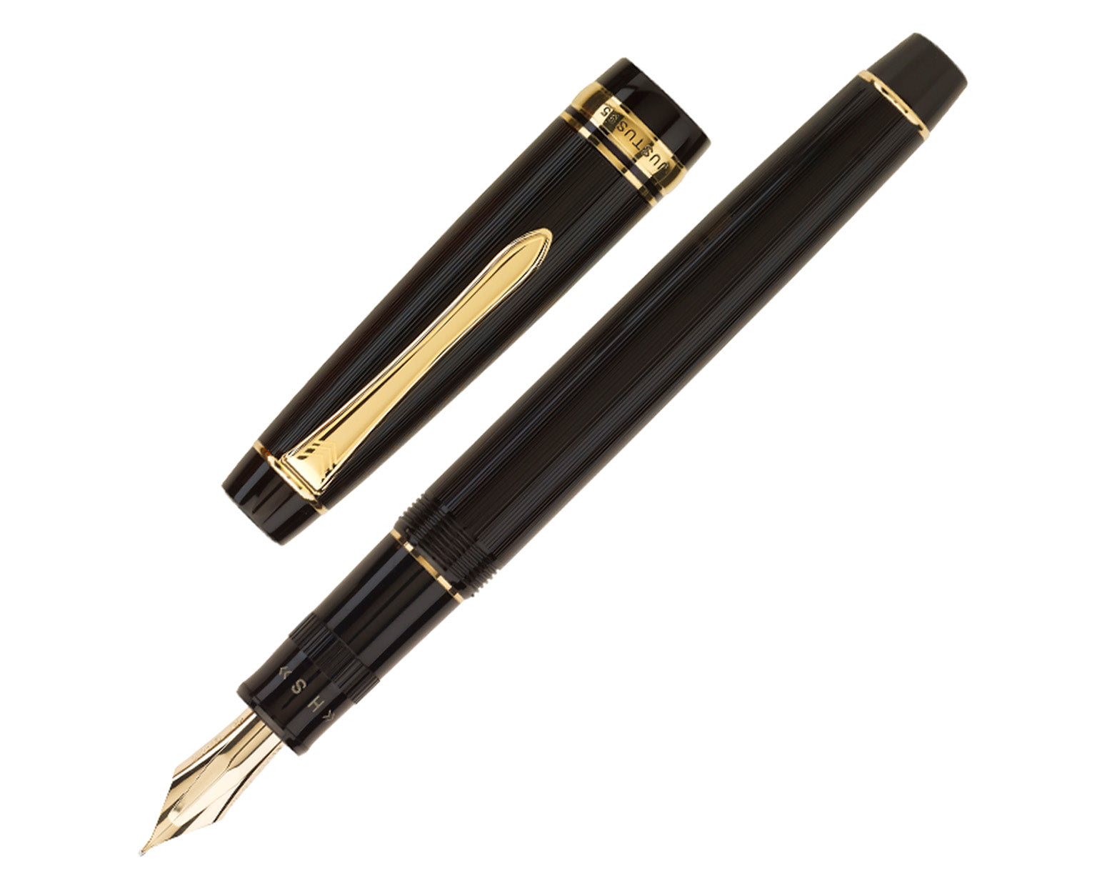 Pilot Justus 95 Black / Gold Fountain Pen