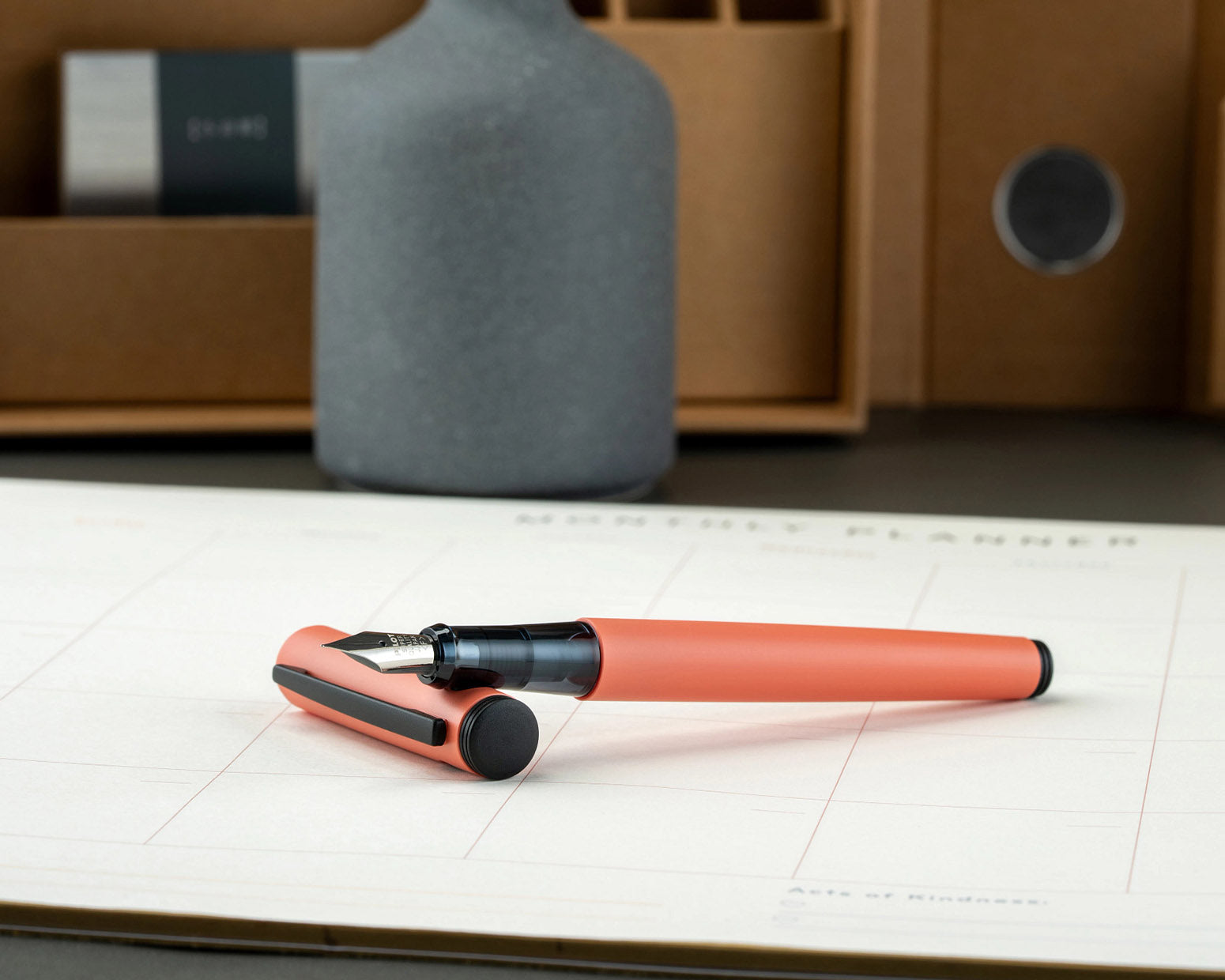 Pilot Explorer Coral Matte Fountain Pen