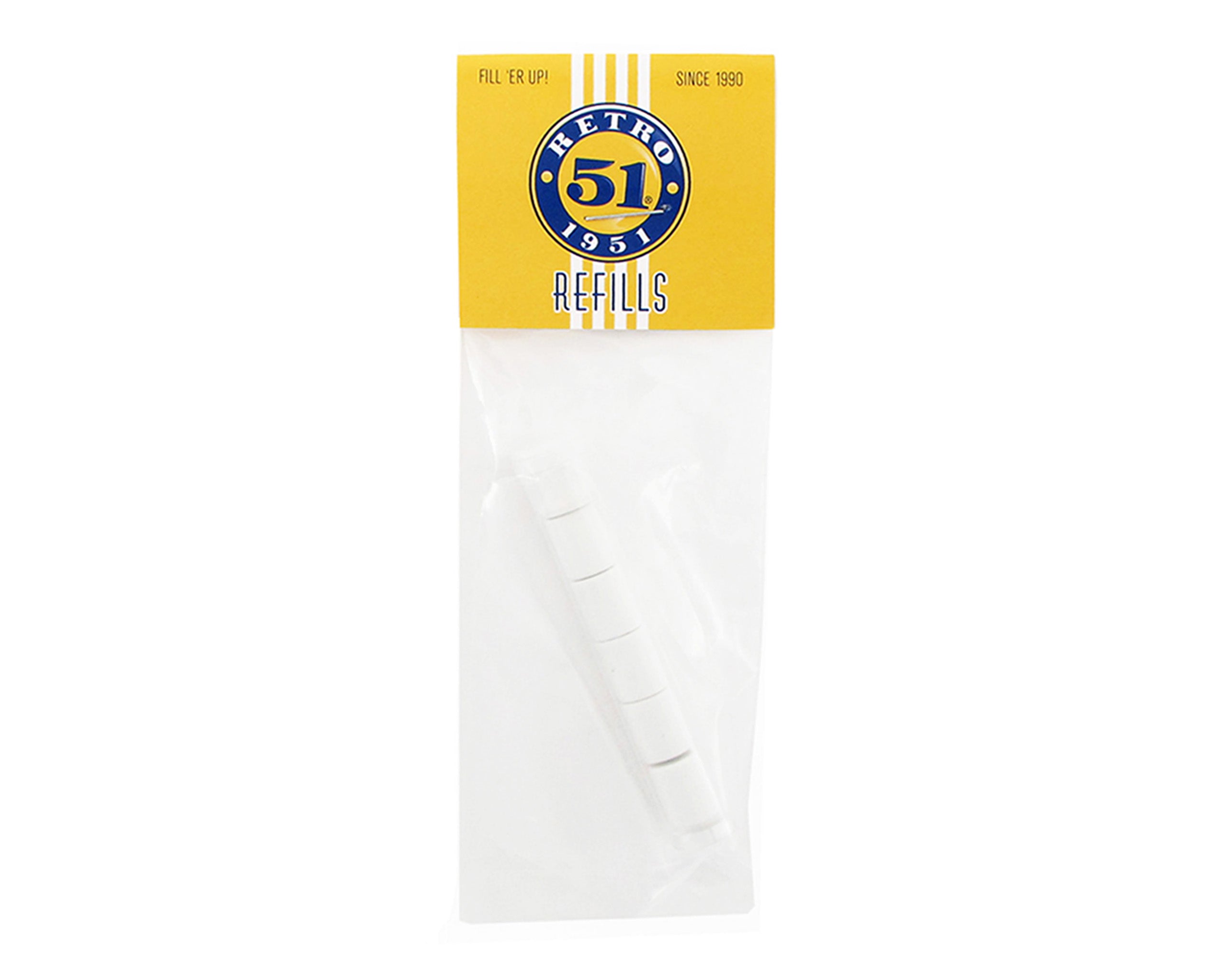 Retro51 Tornado Pencil White Erasers 6 Pack Refills