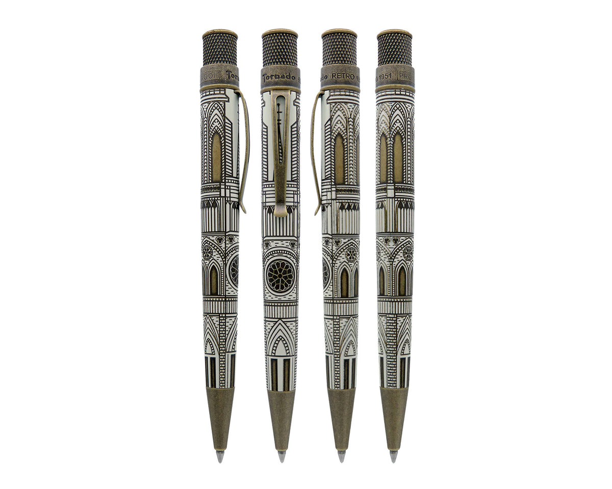 Retro51 Tornado™ Vintage Metalsmith Cathedral Rollerball Pen
