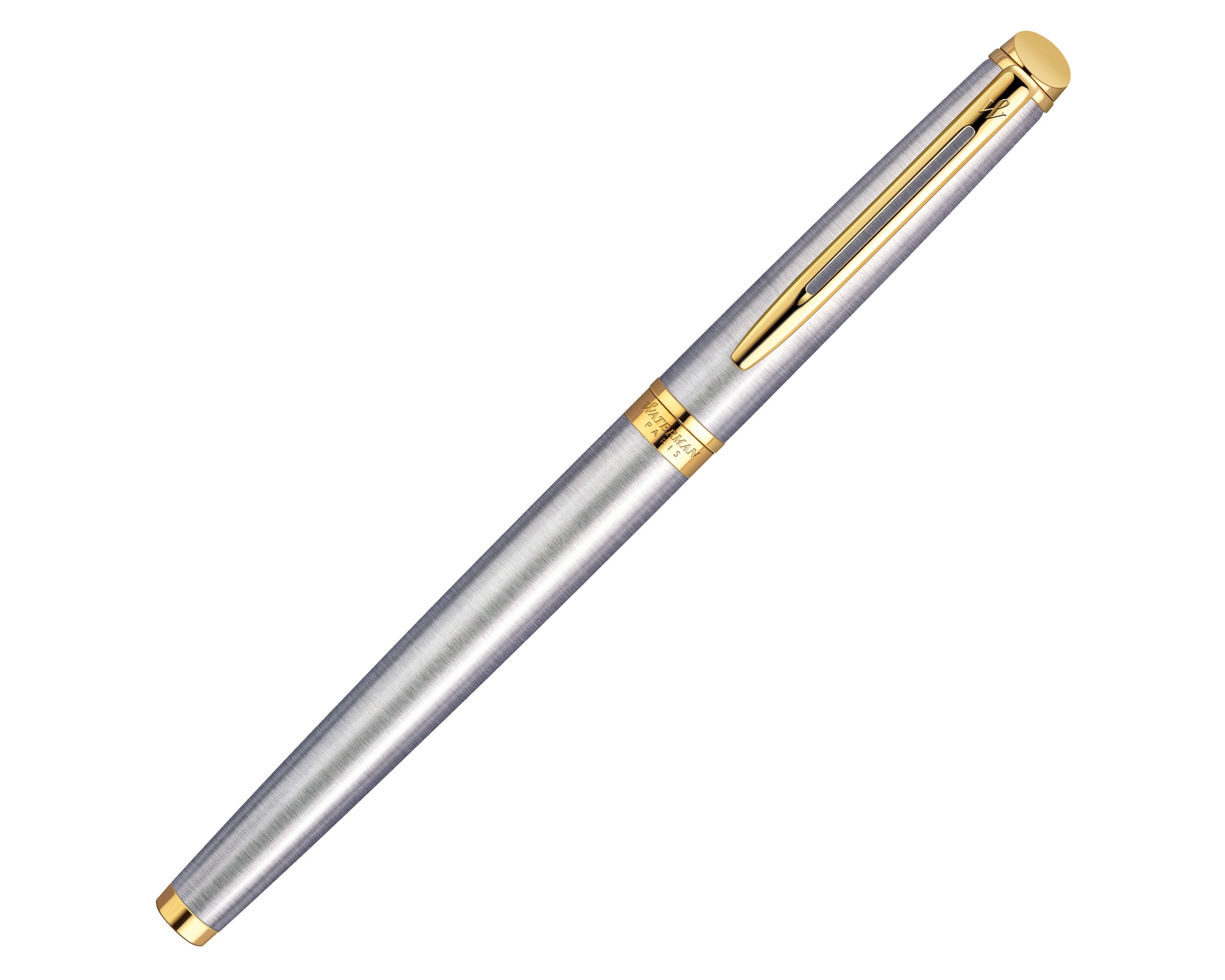 Waterman Hemisphere Stainless Gold Trim Fountain Pen