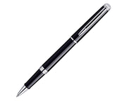 Waterman Hemisphere Black Rollerball Pen with Chrome Trim