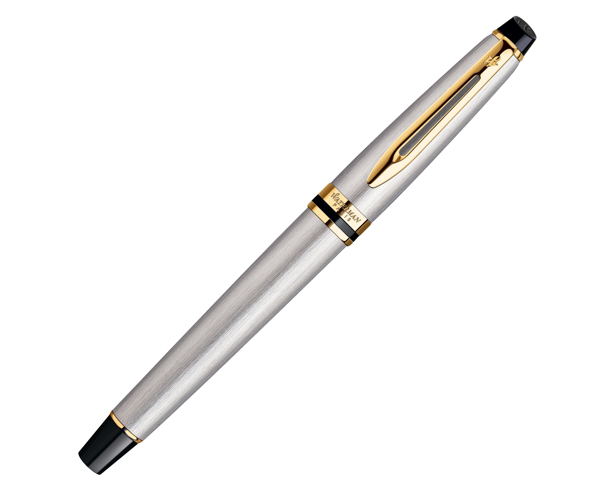 Waterman Expert Fountain Pen - Stainless Gold Trim