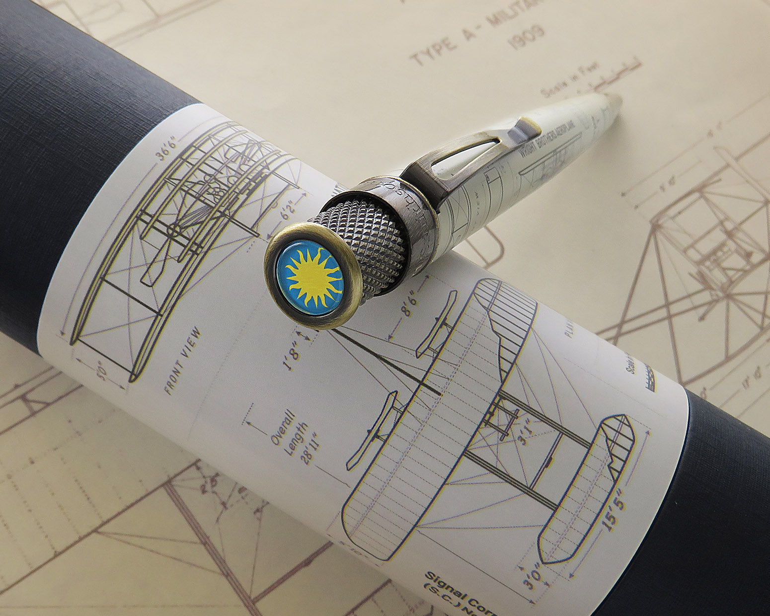 Retro51 Smithsonian Wright Brothers Aeroplane Tornado™ Rollerball Pen